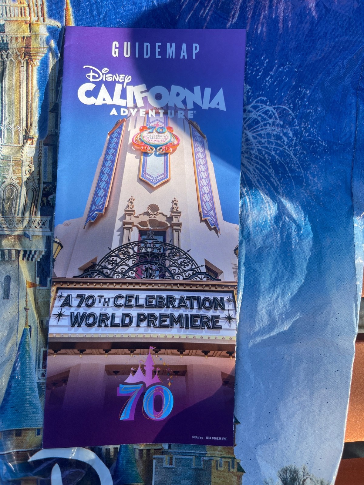 Disneyland DCA Park Guide Map January 2026 70th California Adventure Guidemap