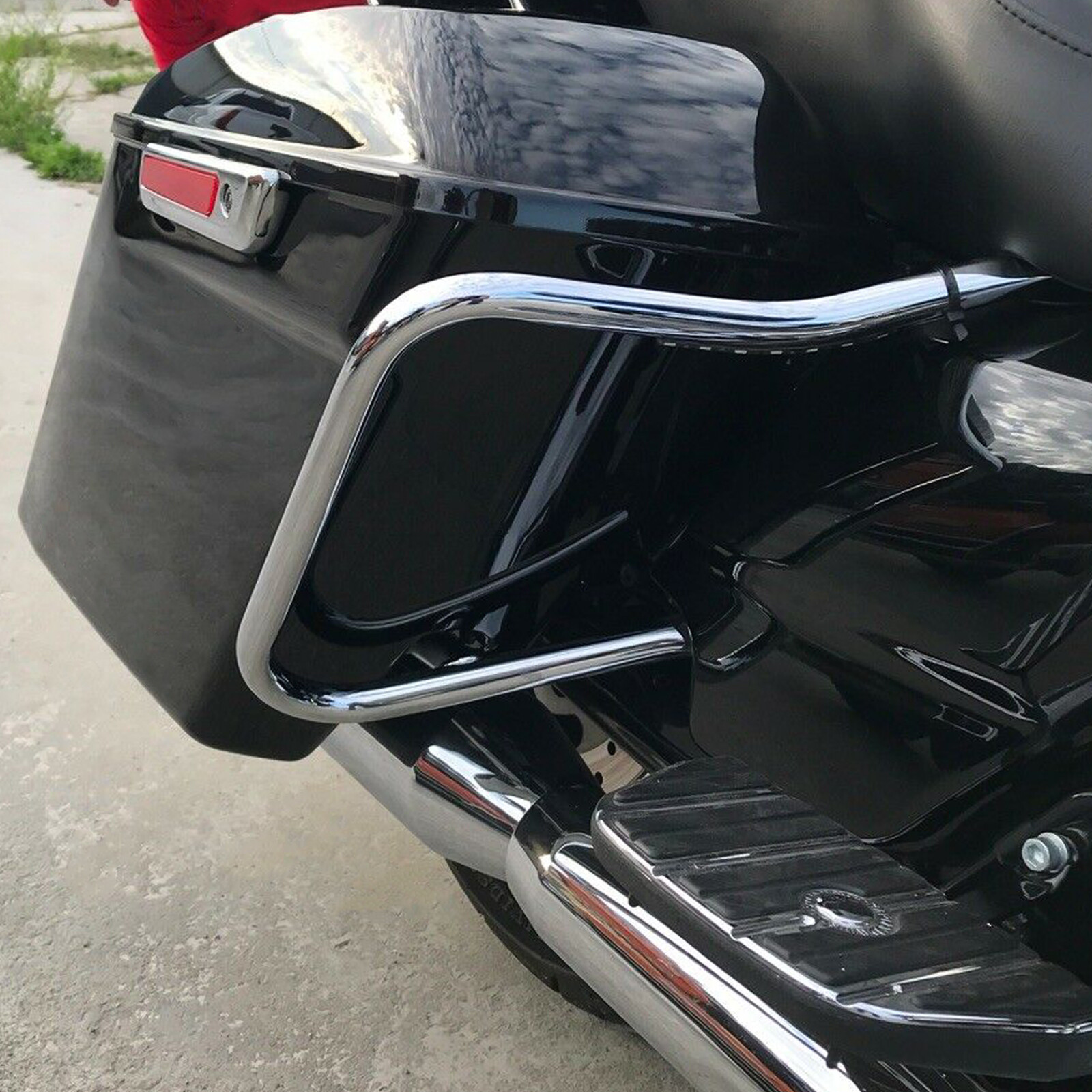 5" Stretched Extended Hard Saddle Bags For Harley Touring Road Glide 2014-2023