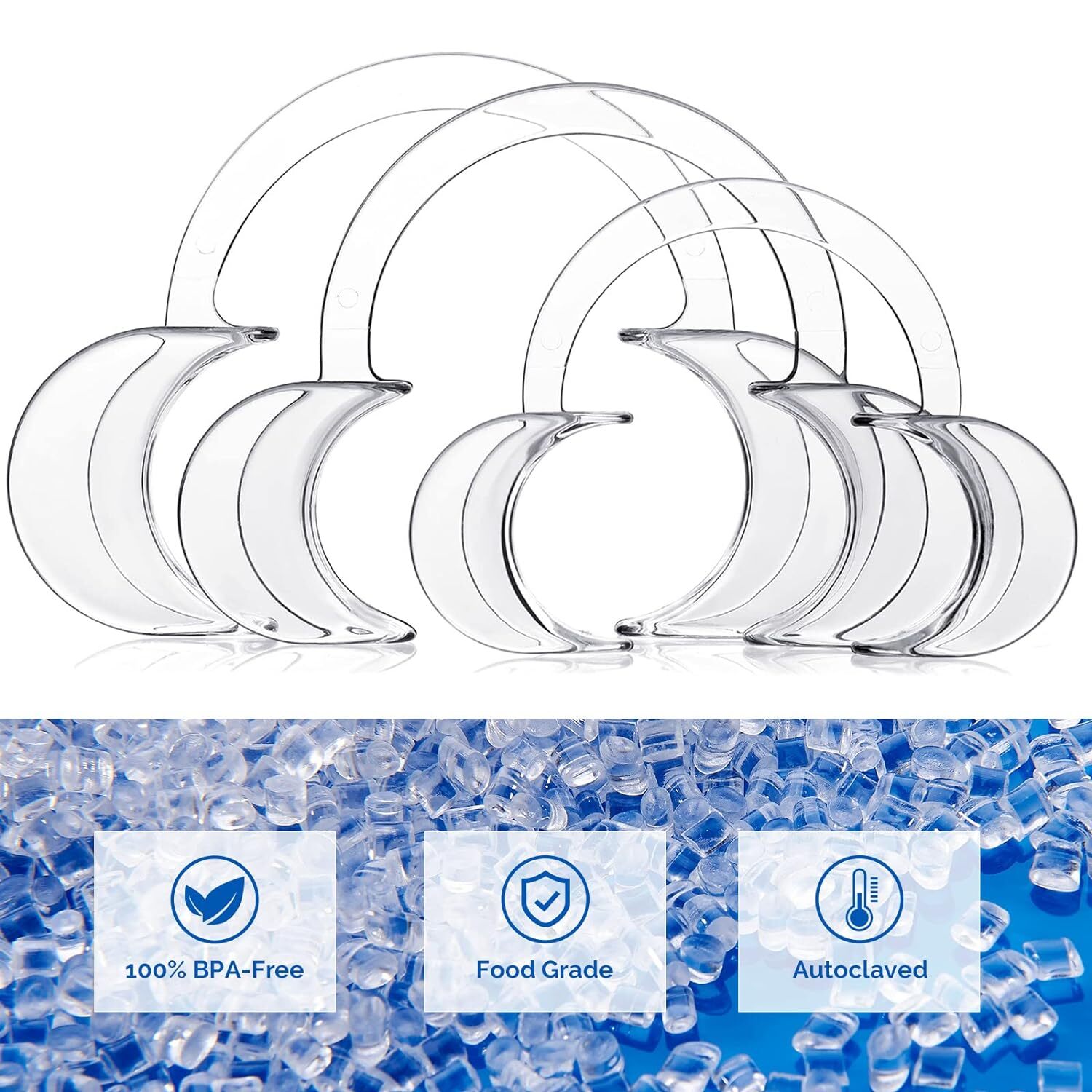 JMU Medium Teeth Whitening Cheek Retractor Dental Mouth Opener Game 3-20pcs