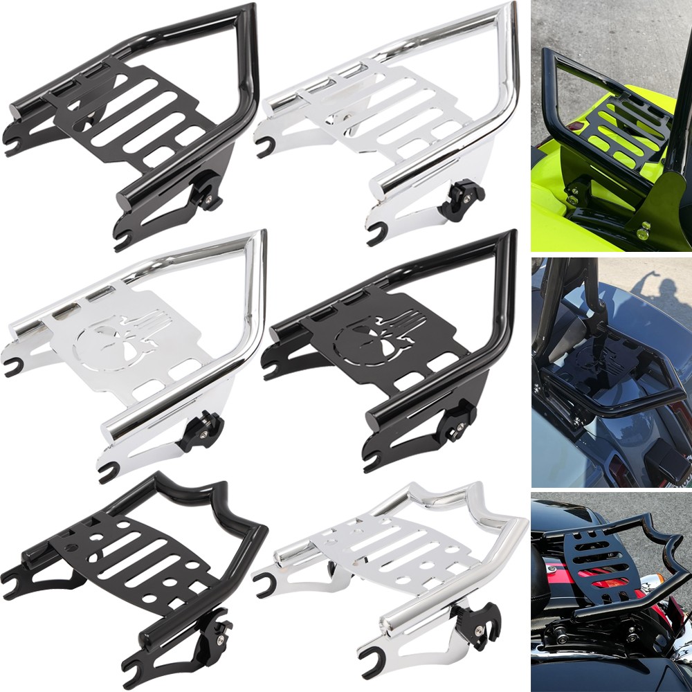 Detachable Two-Up Luggage Rack For Harley 2009-Up Touring Road King Street Glide