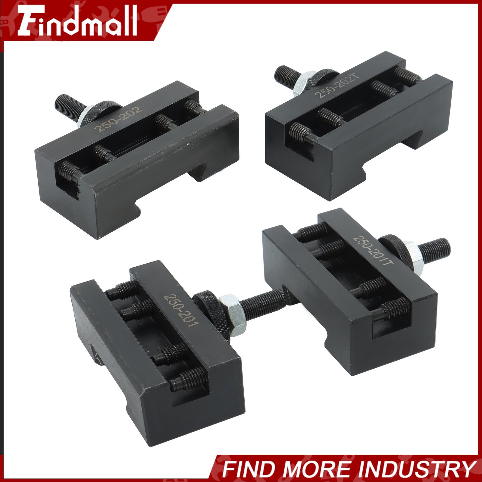 Findmall BXA Tool Post Tool Holder 4 Pc For 250-201 250-201XL 250-202 250-202XL