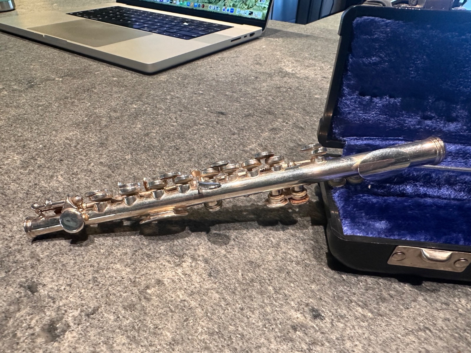 Vintage CS Gemeinhardt Piccolo Solid Sterling Silver Head w/ Cases