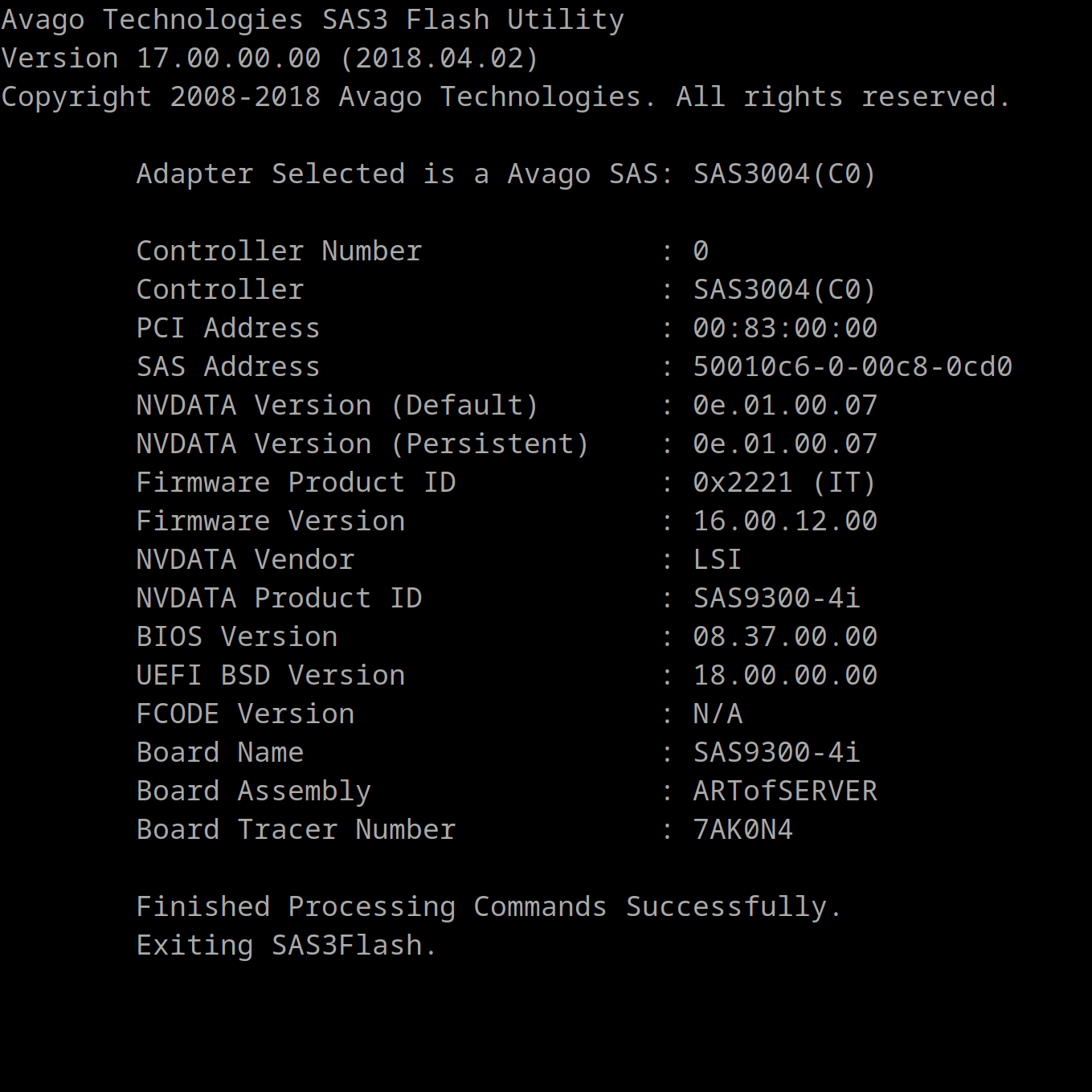IBM ServeRAID M1210 (=9300-4i) 12Gbps SAS HBA P16 IT mode for ZFS TrueNAS unRAID