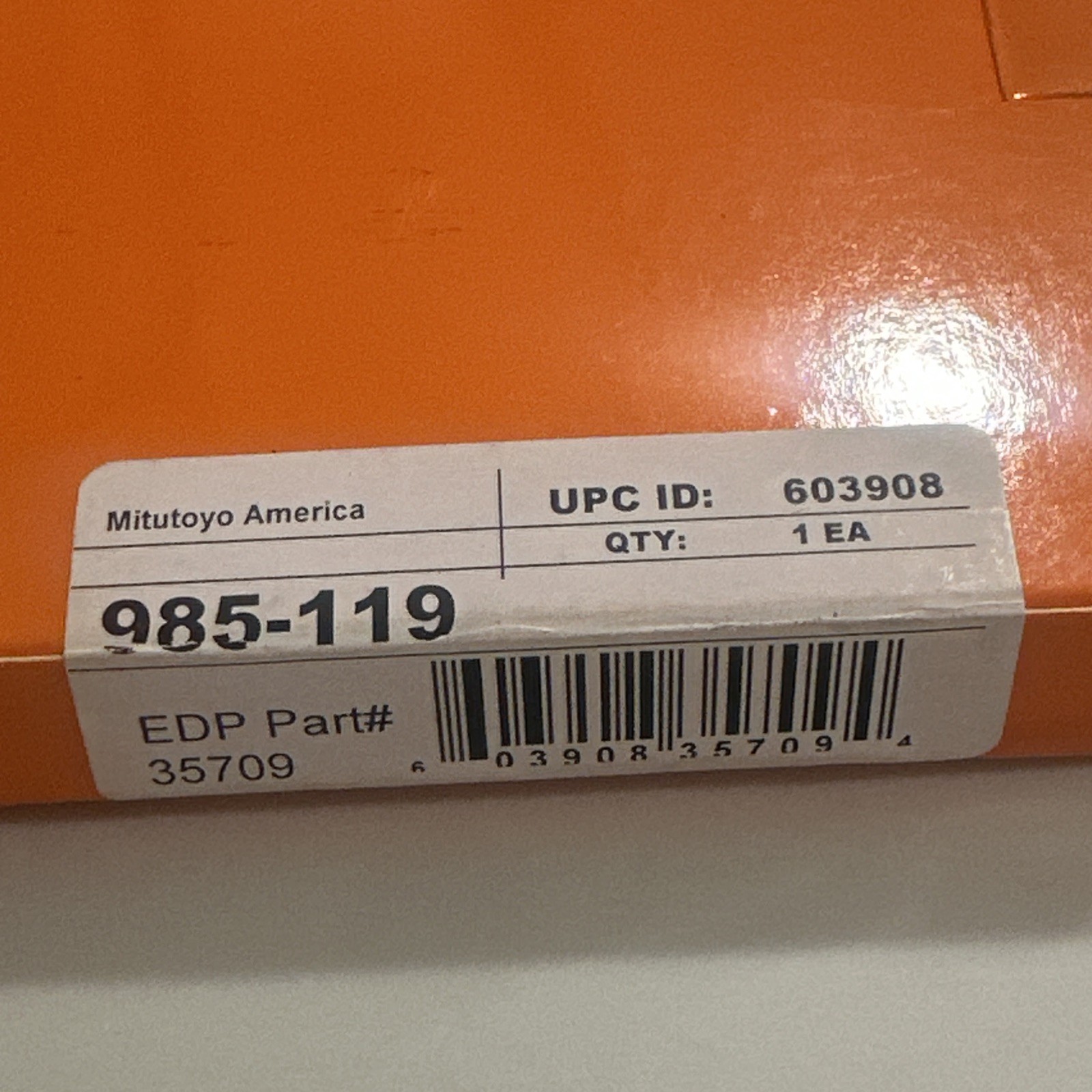 Mitutoyo 985-119 Drive Pin Punch Set 8 Piece Steel With Pouch - New