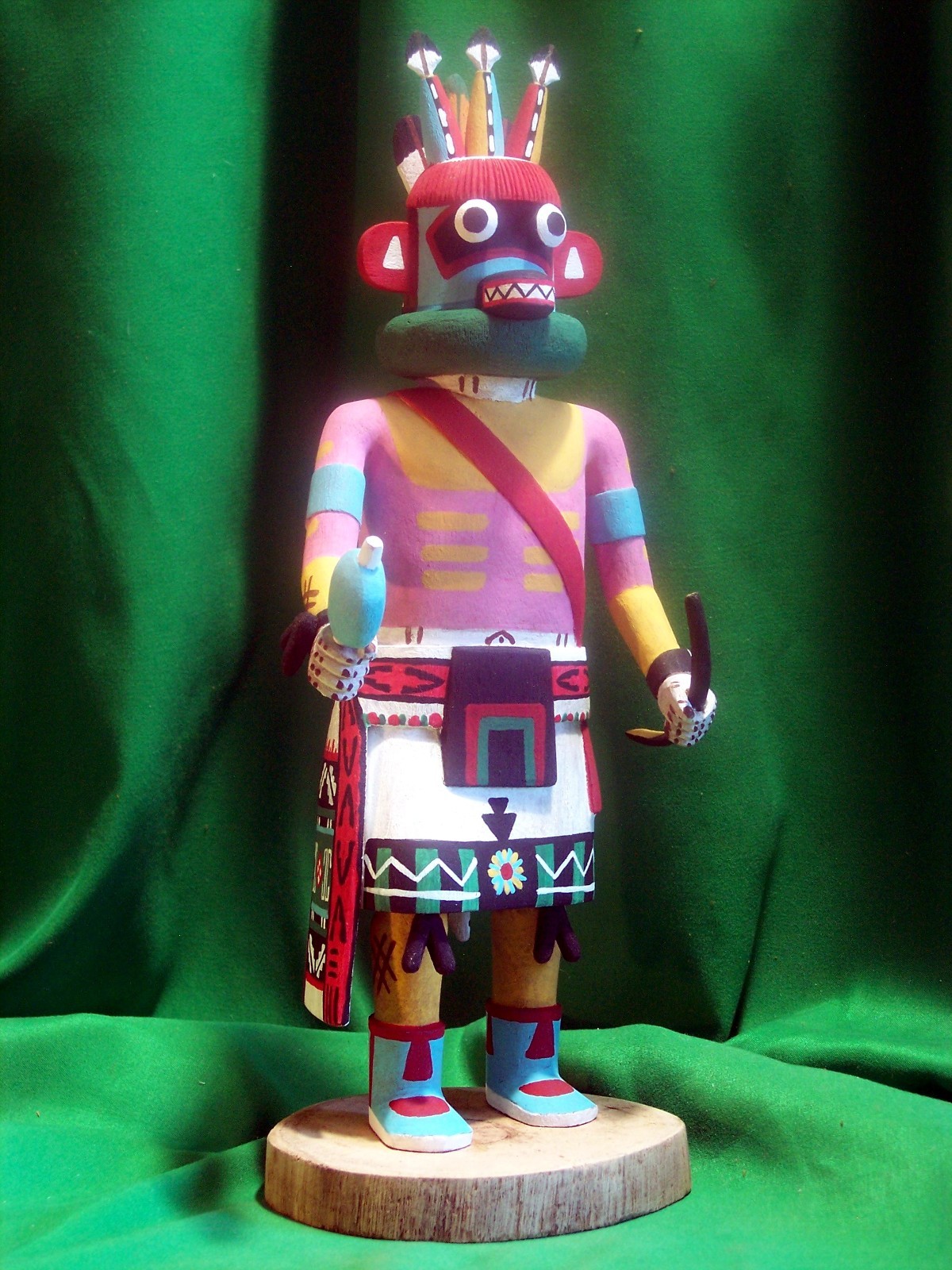 Hopi Kachina Doll - The 3-Horned Kachina by Conrad Torivio - Beautiful!