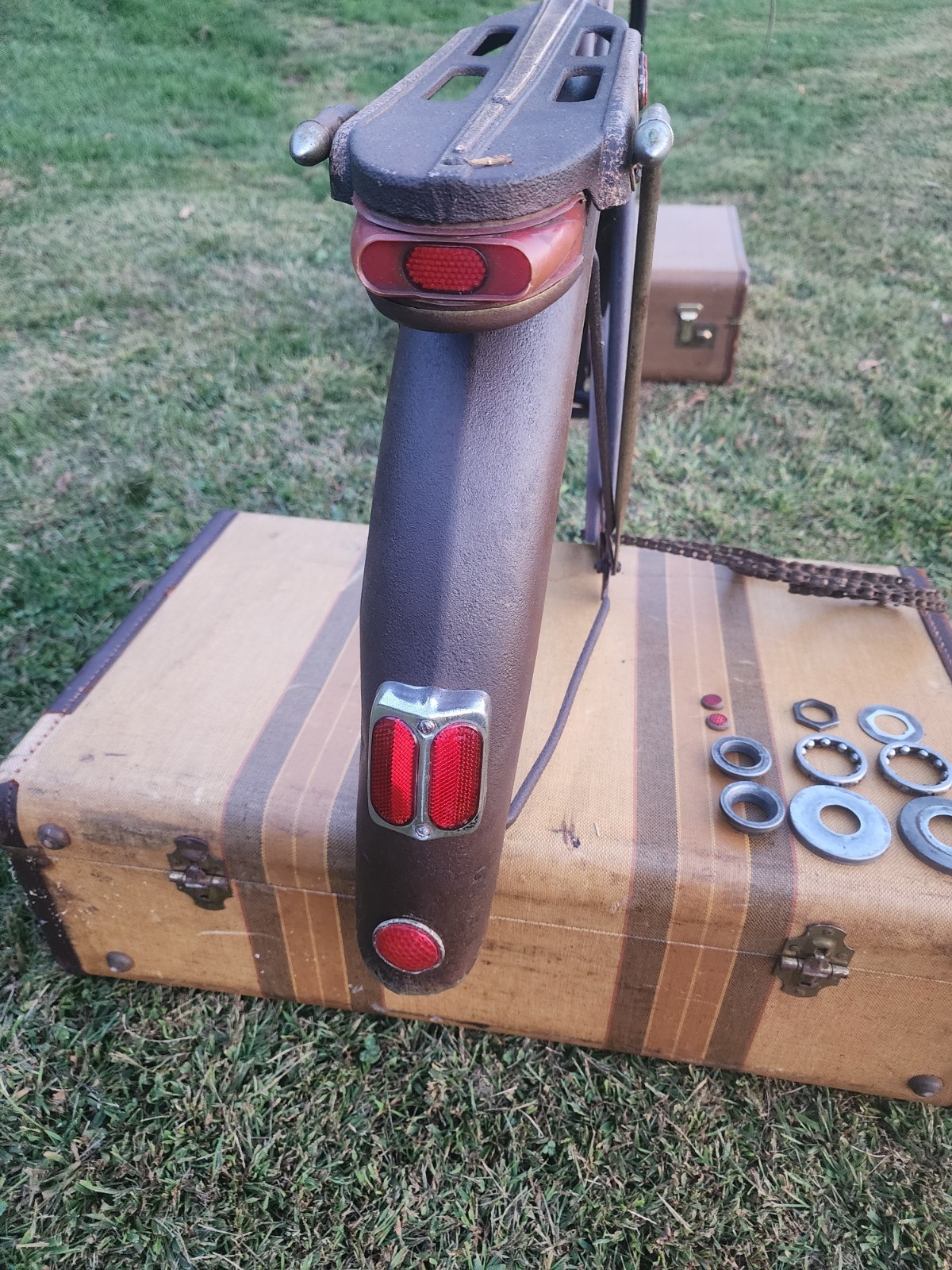 ORIGINAL 50'S COLUMBIA 5 STAR SUPERB BALLOON TIRE BIYCYCLE SPRINGER W/ KEY