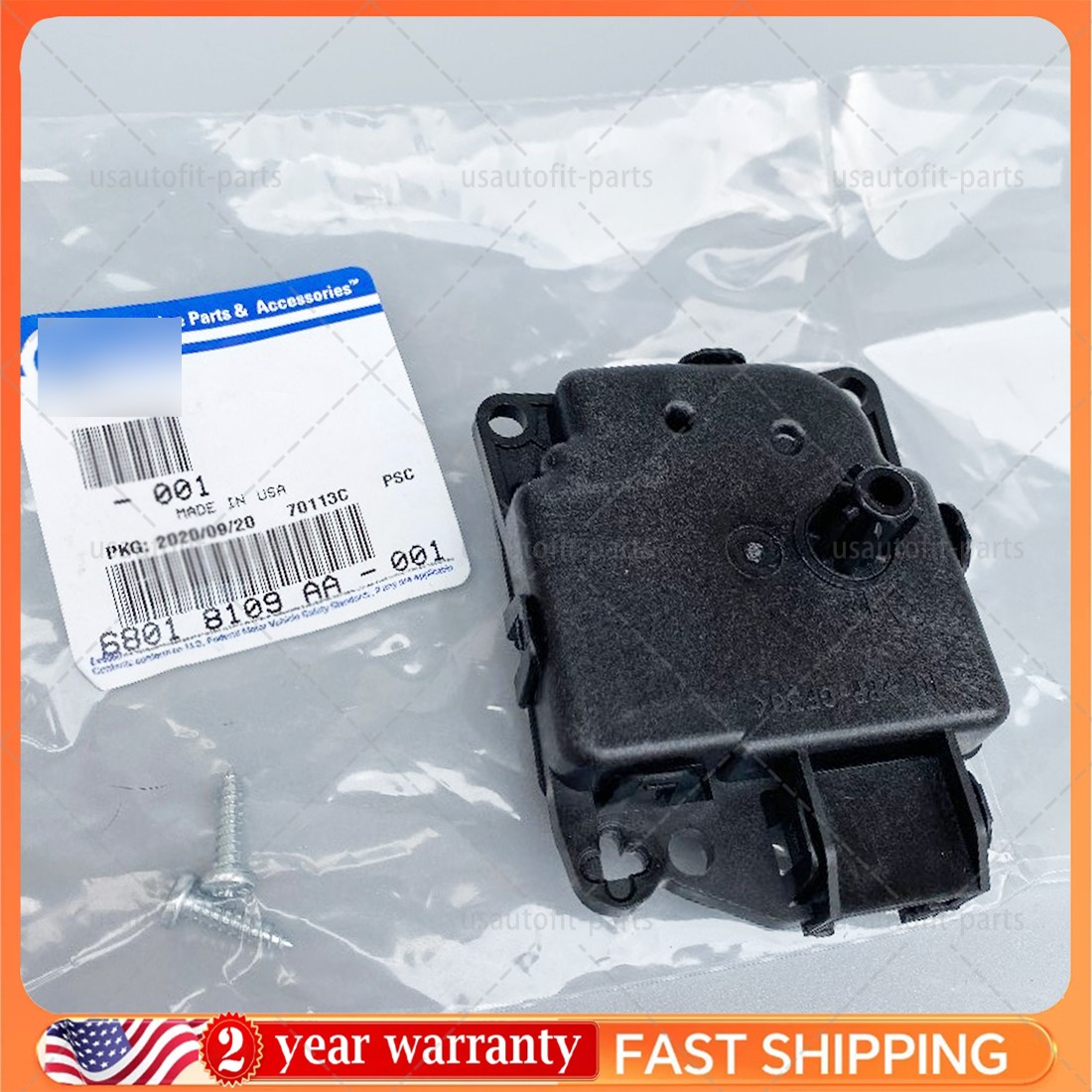 A/C and Heater Actuator 68018109AA for 2007-2021 Jeep Compass Chrysler Dodge Ram