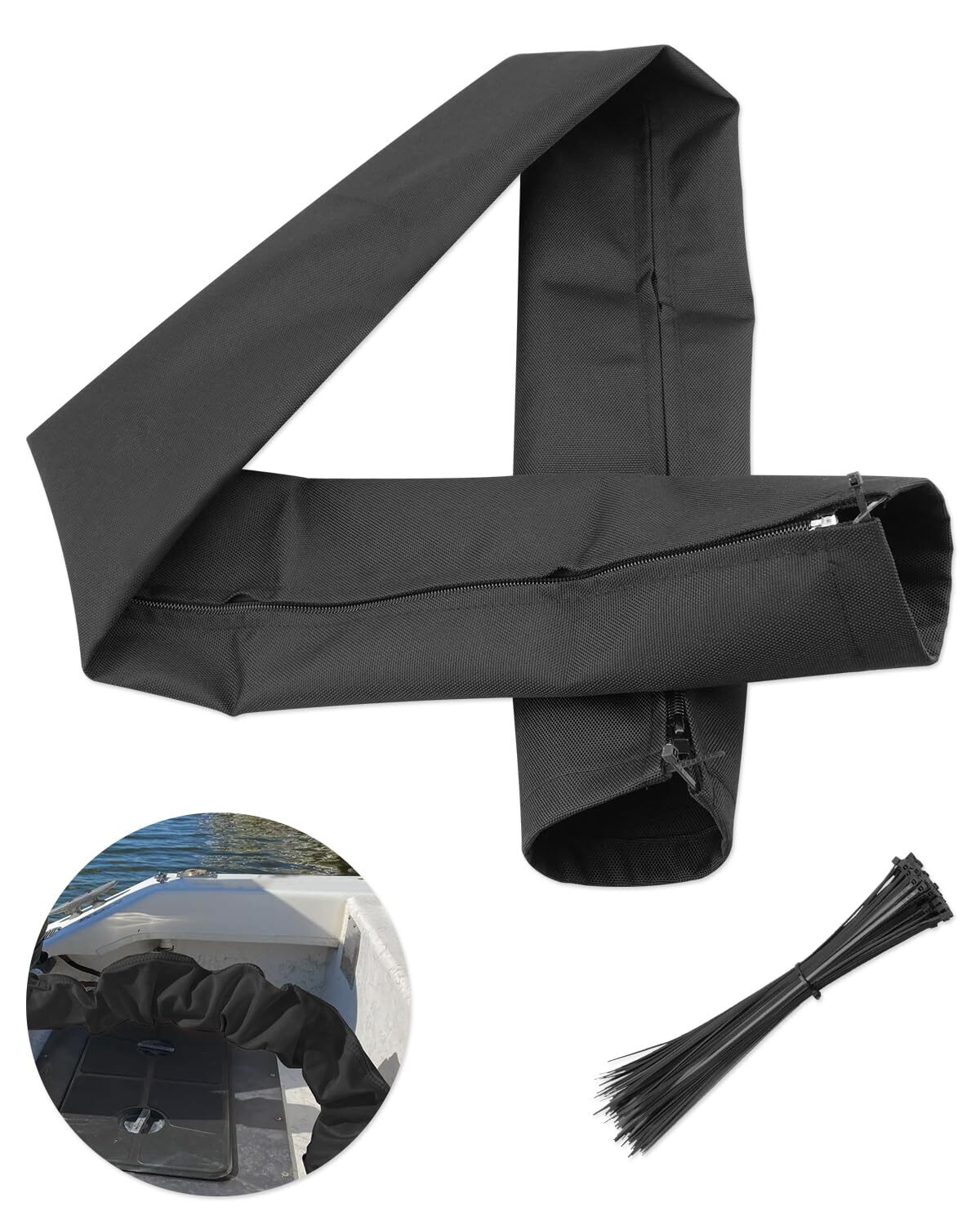 Outboard Marine Cable-Hose Rigging Protector Cover 48" Zippered Sleeve ZRS-1-DP