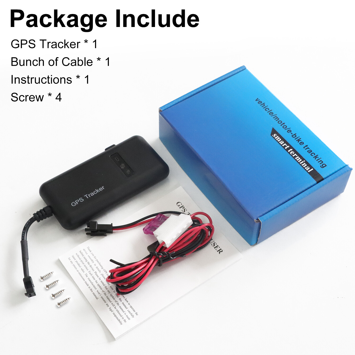 Real-time GPS Tracker Tracking Locator GT02A GPRS GSM Car/Motorcycle Anti Theft