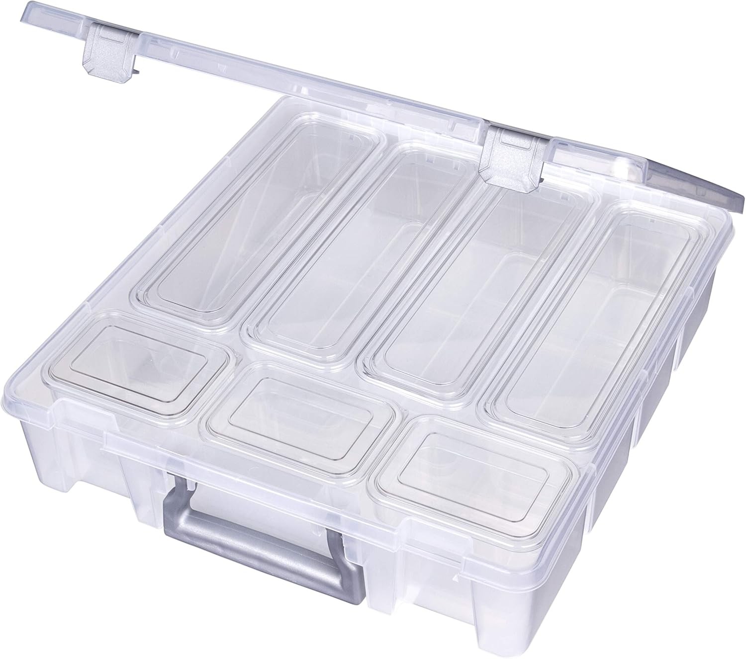 ArtBin Designs 6967ABD Super Satchel Storage Box, Clear, New