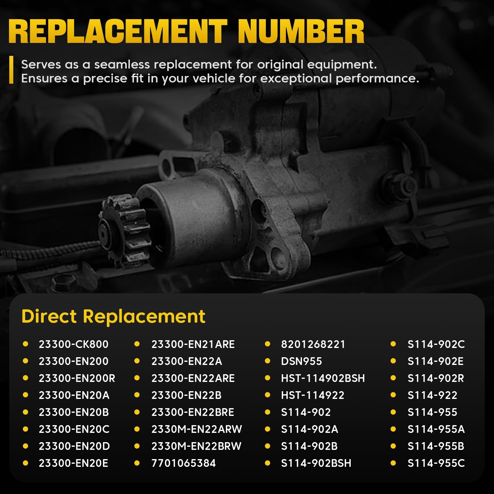 New Starter for Nissan Sentra Versa Cube 07-19 1.6L 1.8L 2.0L City Express 15-18