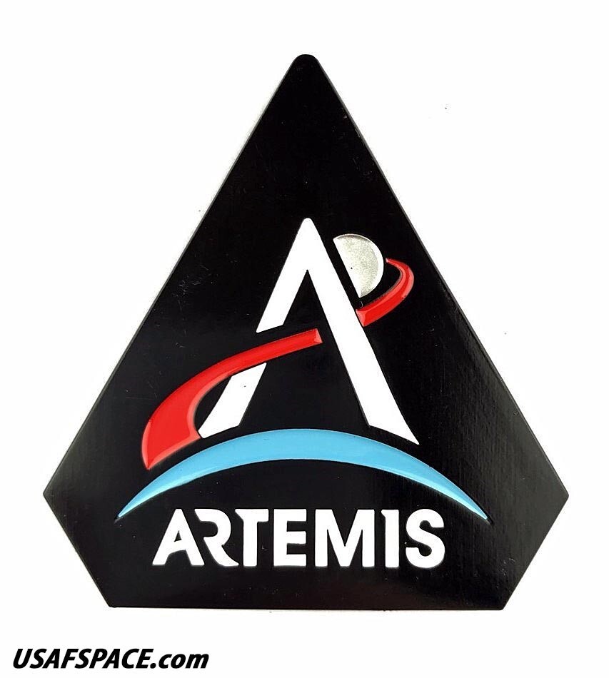 Authentic ARTEMIS PROGRAM- SLS -ORIGINAL NASA- BLACK SPACE Mission PIN