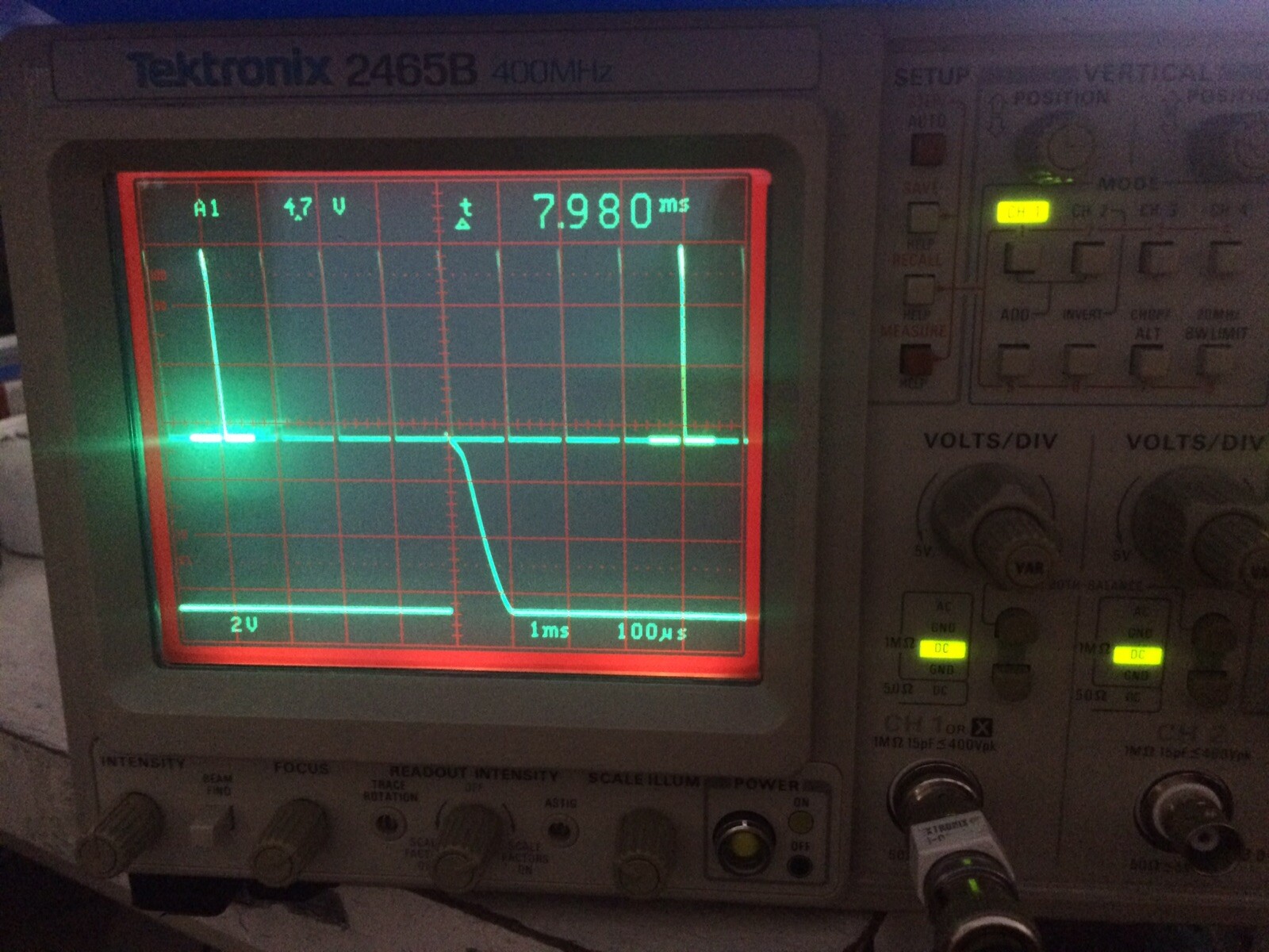 TEKTRONIX 2465B 400MHz 4Chan analog OSCILLOSCOPE, refurbed/cal'd