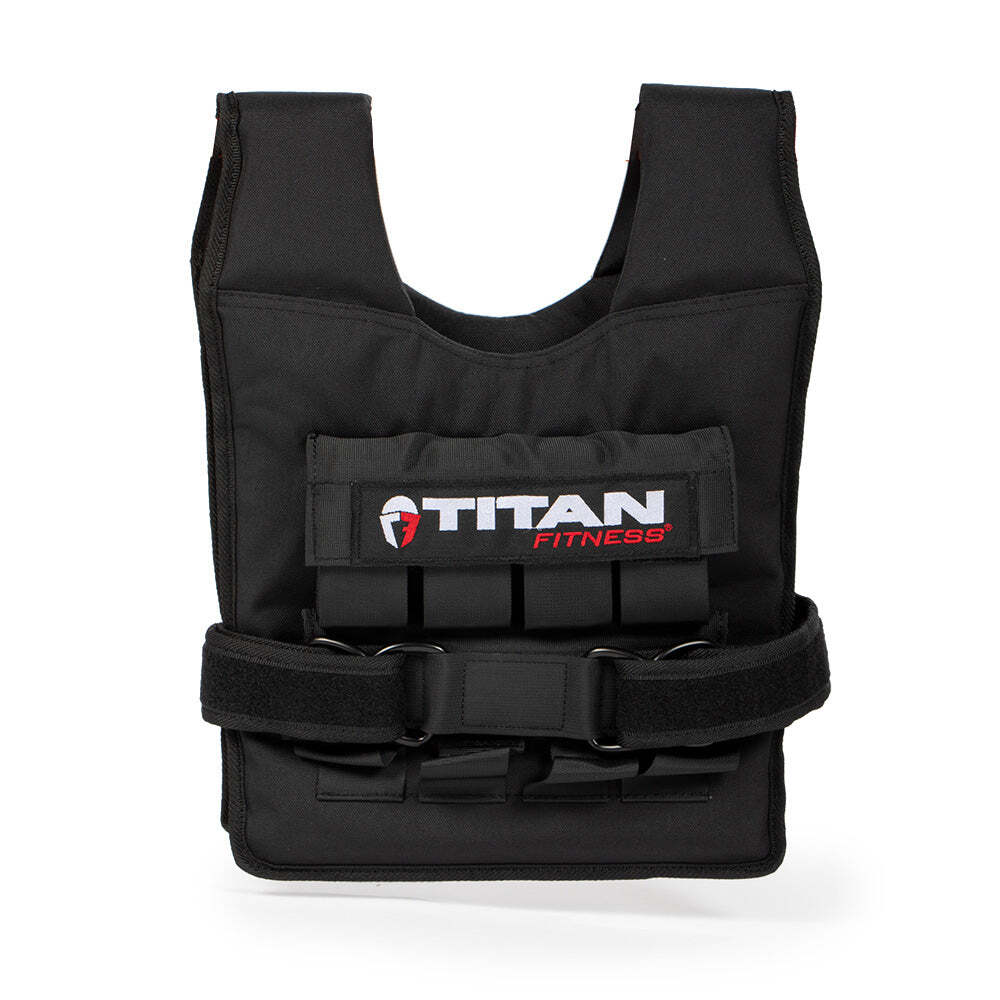 Titan Fitness Elite Series 30 LB Adjustable Weight Vest, (12) 2.5 LB Ingots