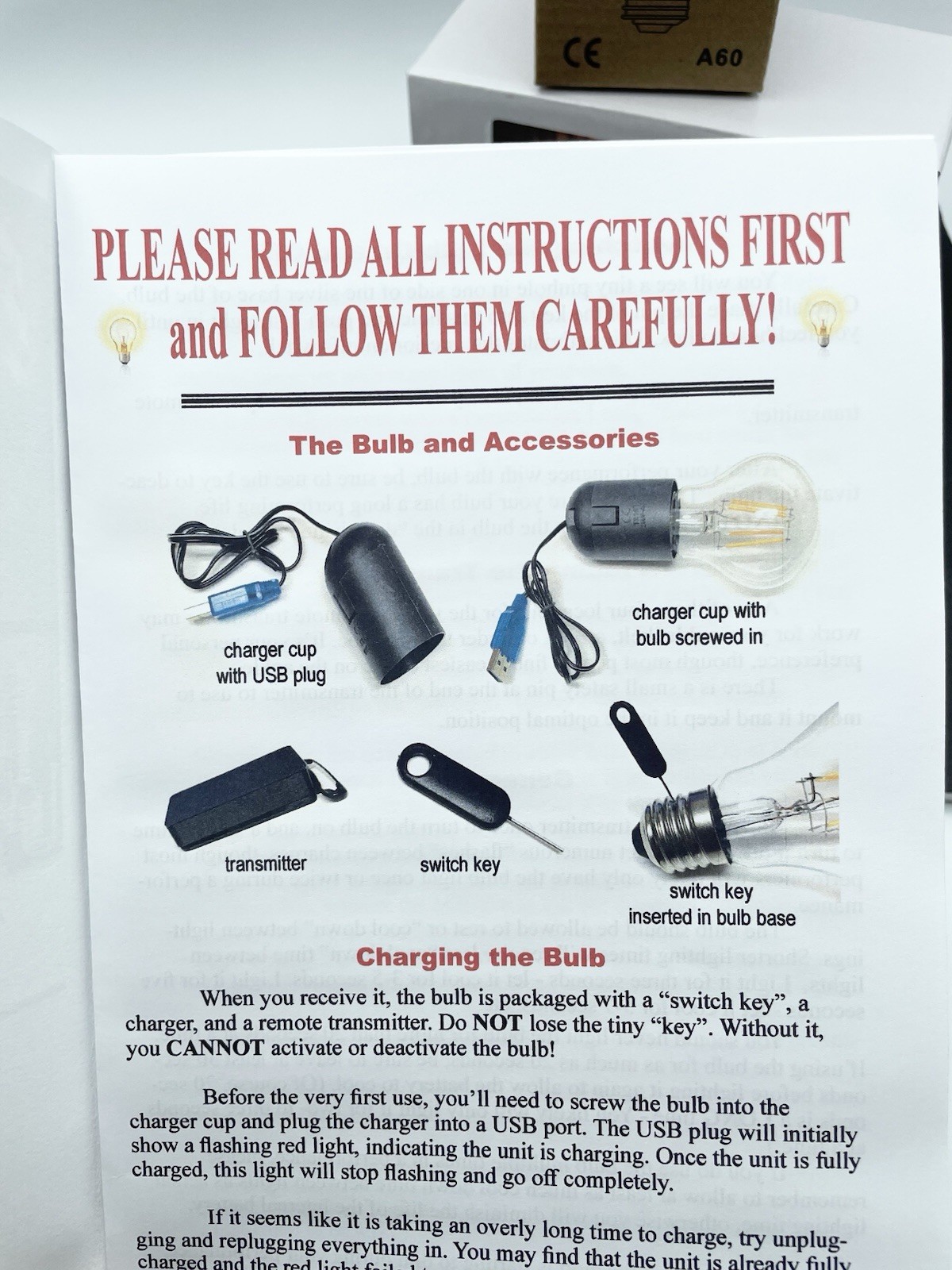 Edison’s Ghost Light Bulb Magic Trick Illusion Gimmick By Tom Ladshaw Magic