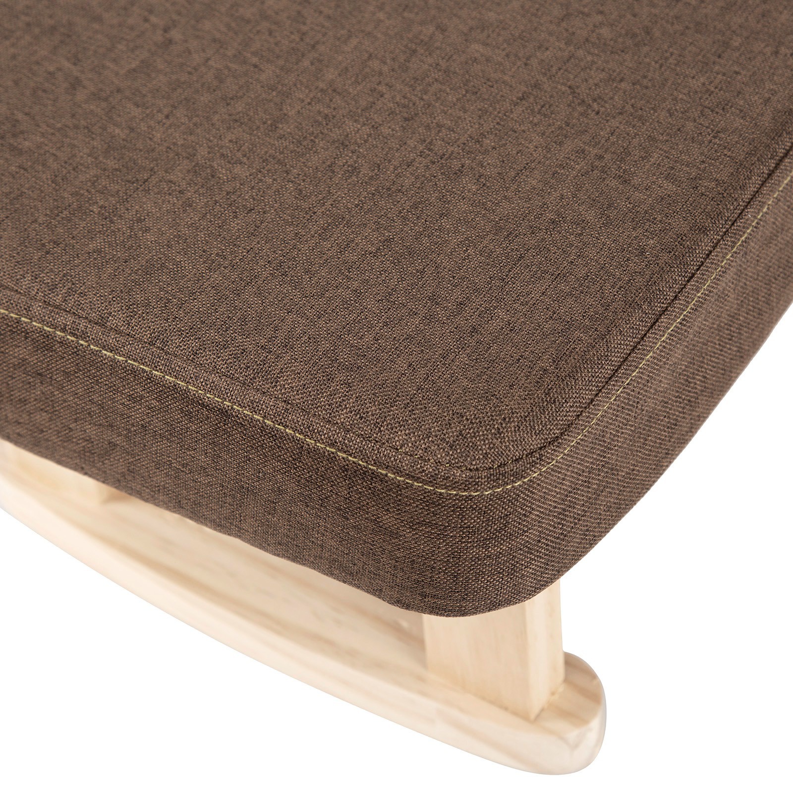 Footstool Chair Stool Rectangle Footrest Padded Rest Seat Padded Pouffe Chair US