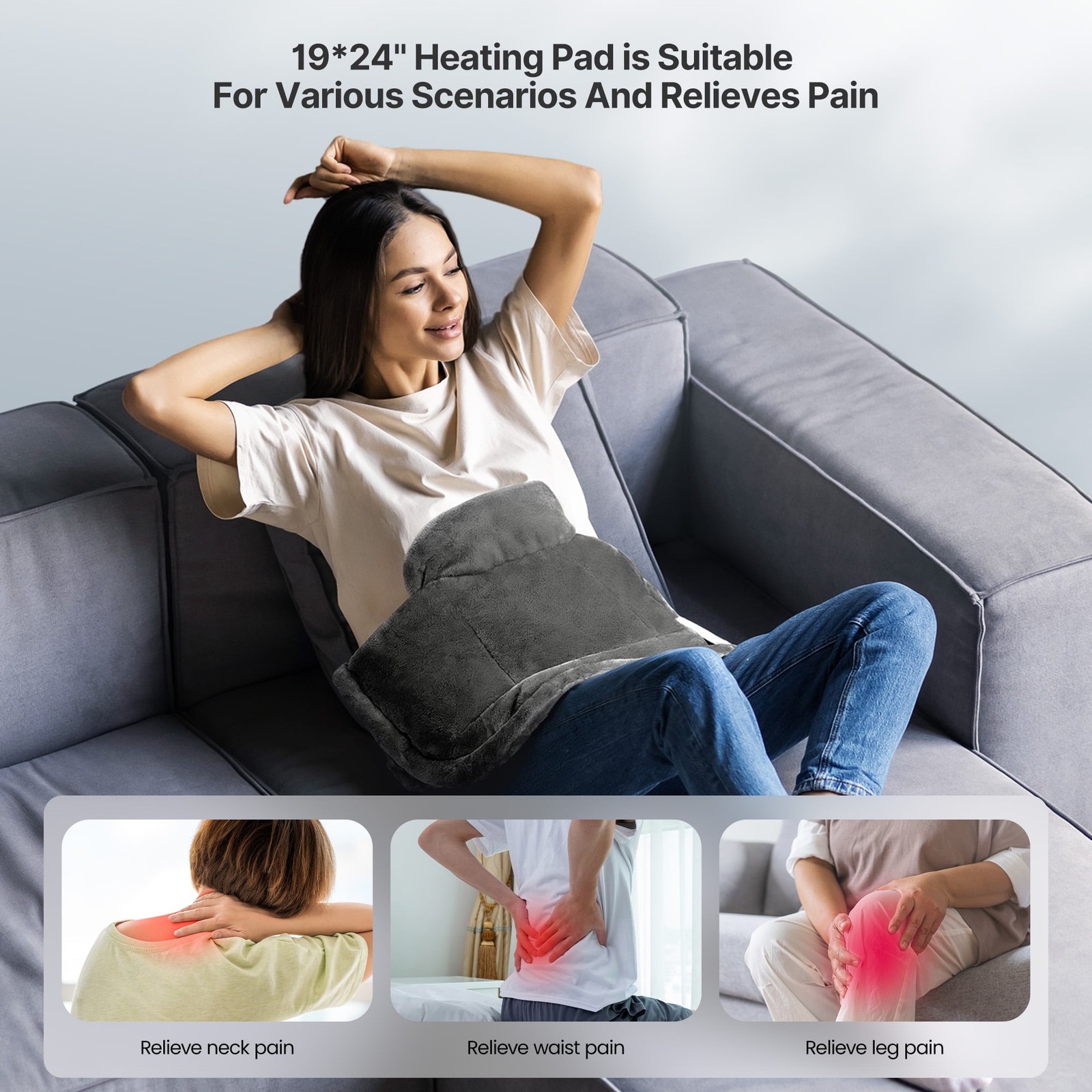 RENPHO Extra Large Heating Pad for Shoulders Neck and Back FSA HSA Eligible, New