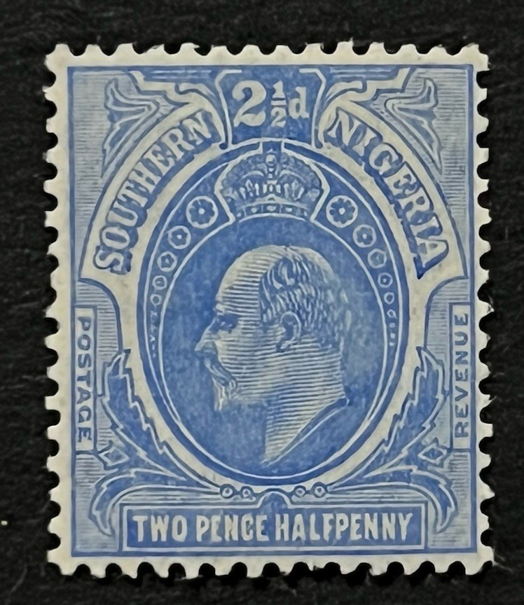 Travelstamps: SOUTHERN NIGERIA STAMPS SCOTT #35 - 2 Pence Halfpenny 2 1/2d MOGH