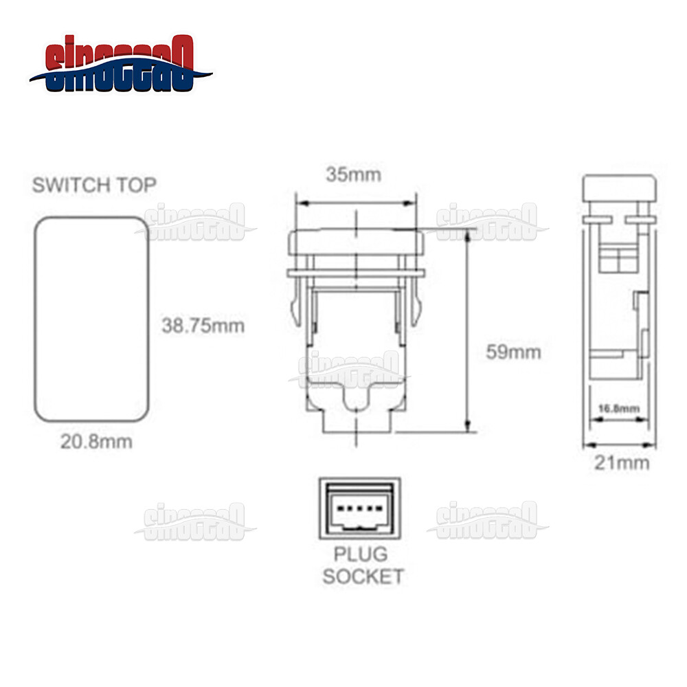 2.1A Dual USB Ports Power Socket Charger Button for Toyota Tacoma Tundra 4Runner