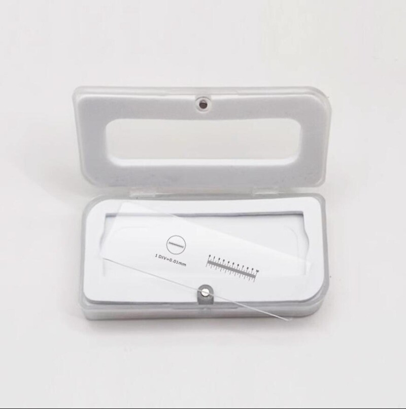 Microscope Stage Micrometer Calibration Slide Graduated Scale Slide 0.1/0.01mm