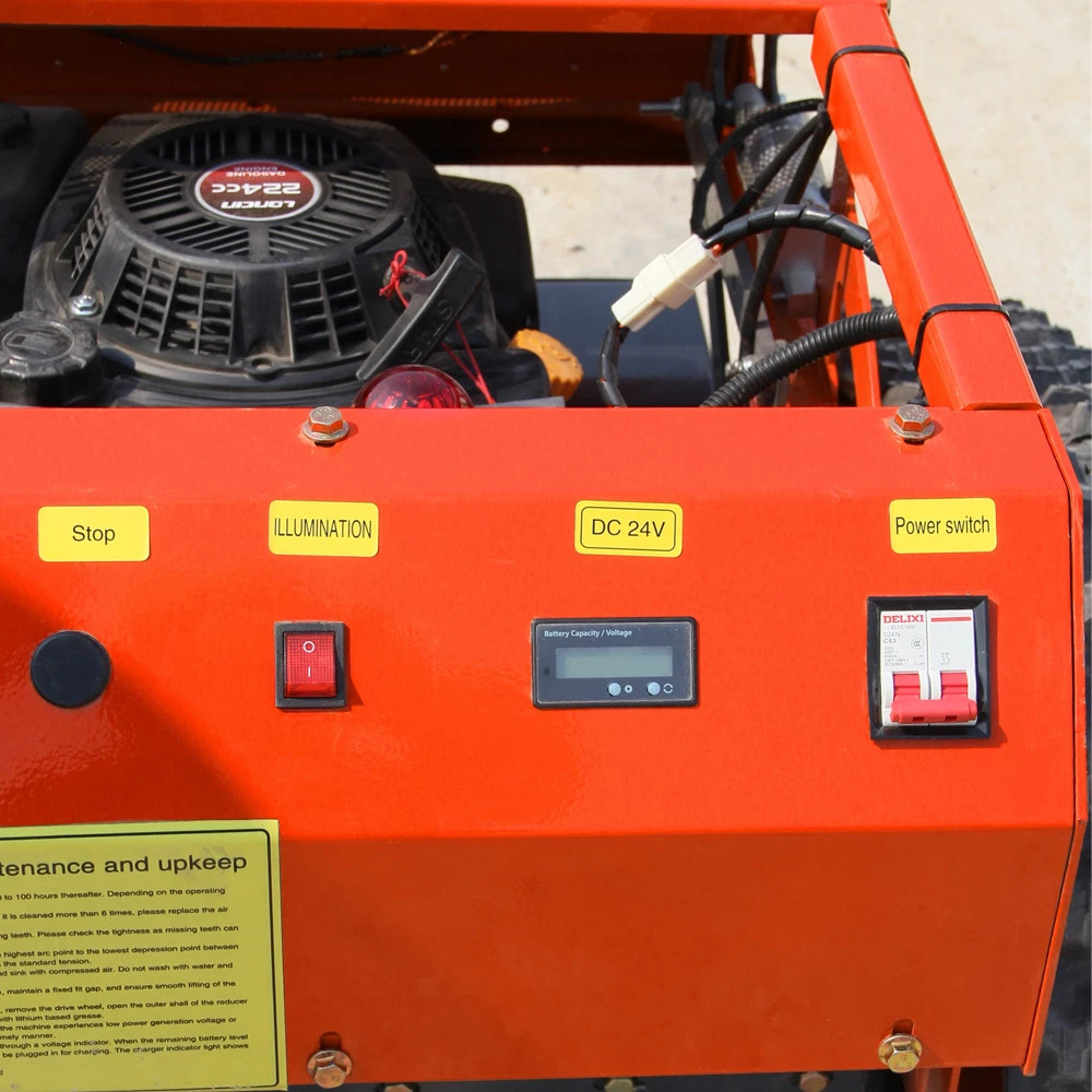 9HP Remote Lawn Mower with Snow Shovel Control Lawn Mower Electric Start EPA USA