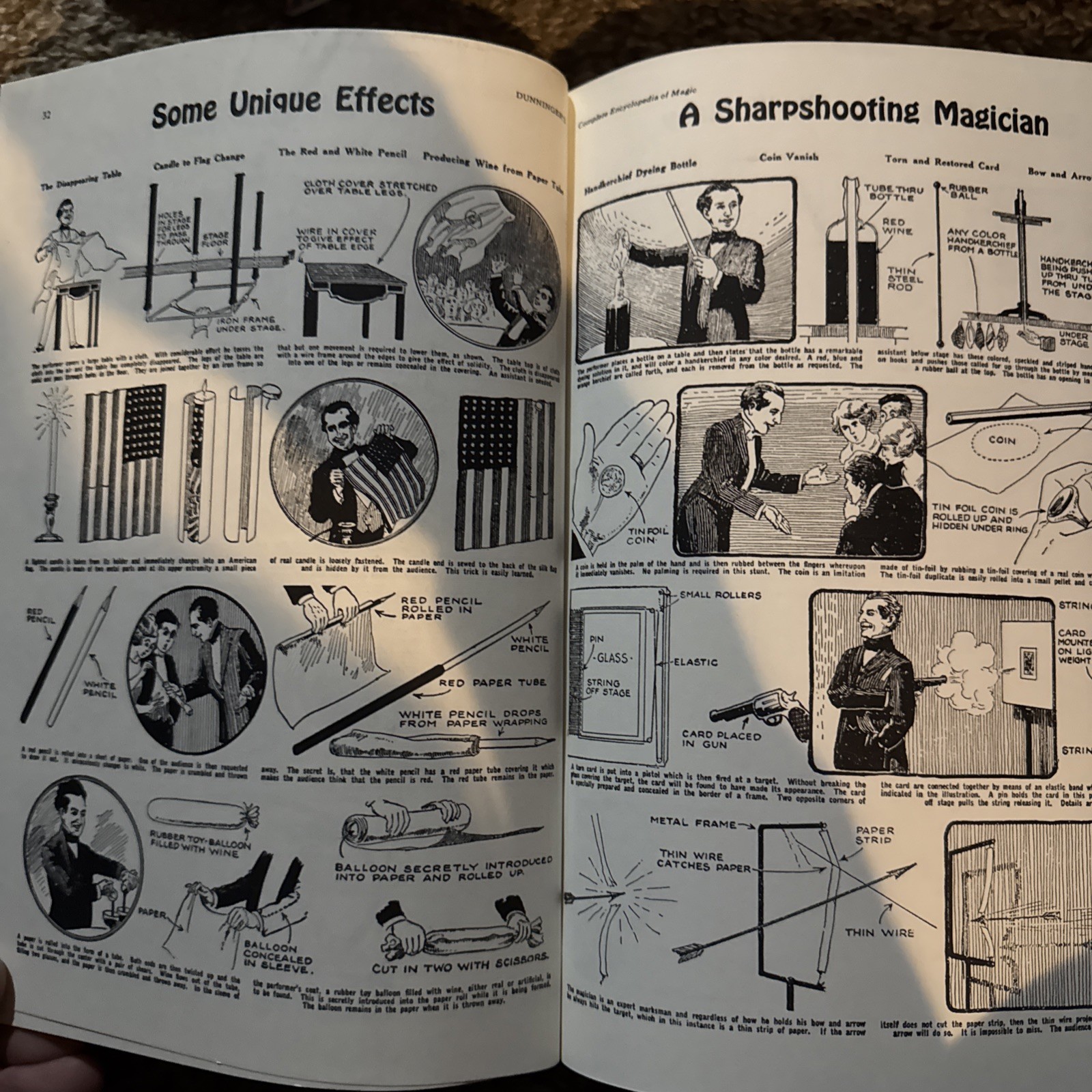 Dunninger’s Complete Encyclopedia of Magic Book Magic Mentalism Tricks T