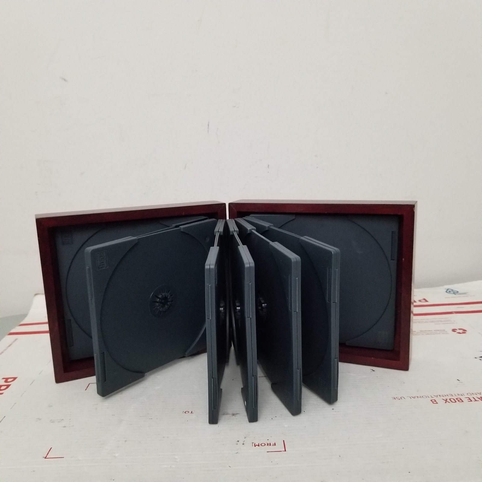 Prozac Pharmaceutical Advertising Box CD Case Box Wood Drug Rep Promo Vintage