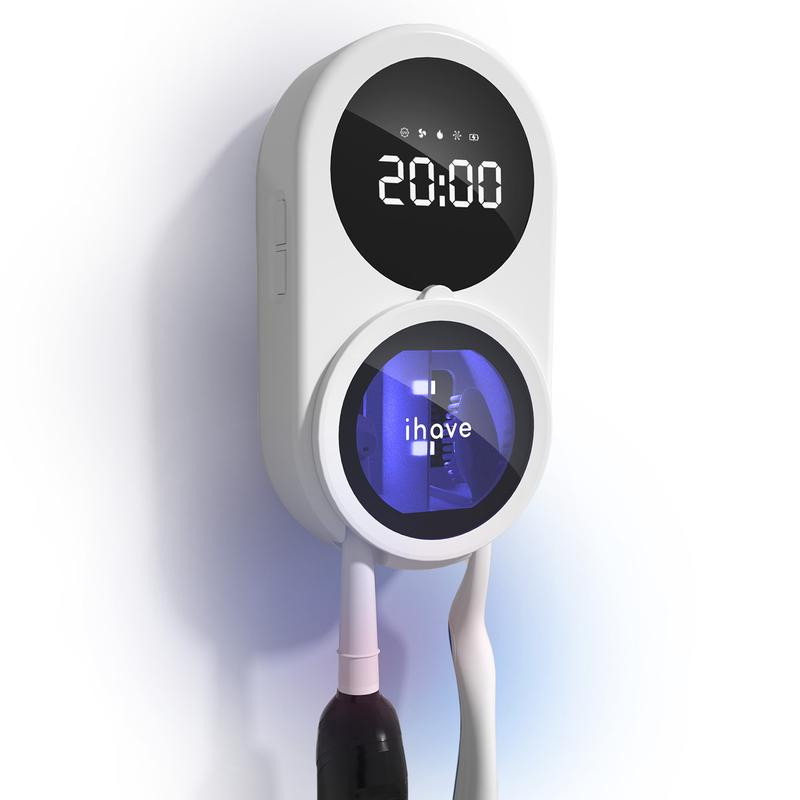 Smart UV Toothbrush Sanitizer Holder, Wall Mounted & Portable Rechargeable