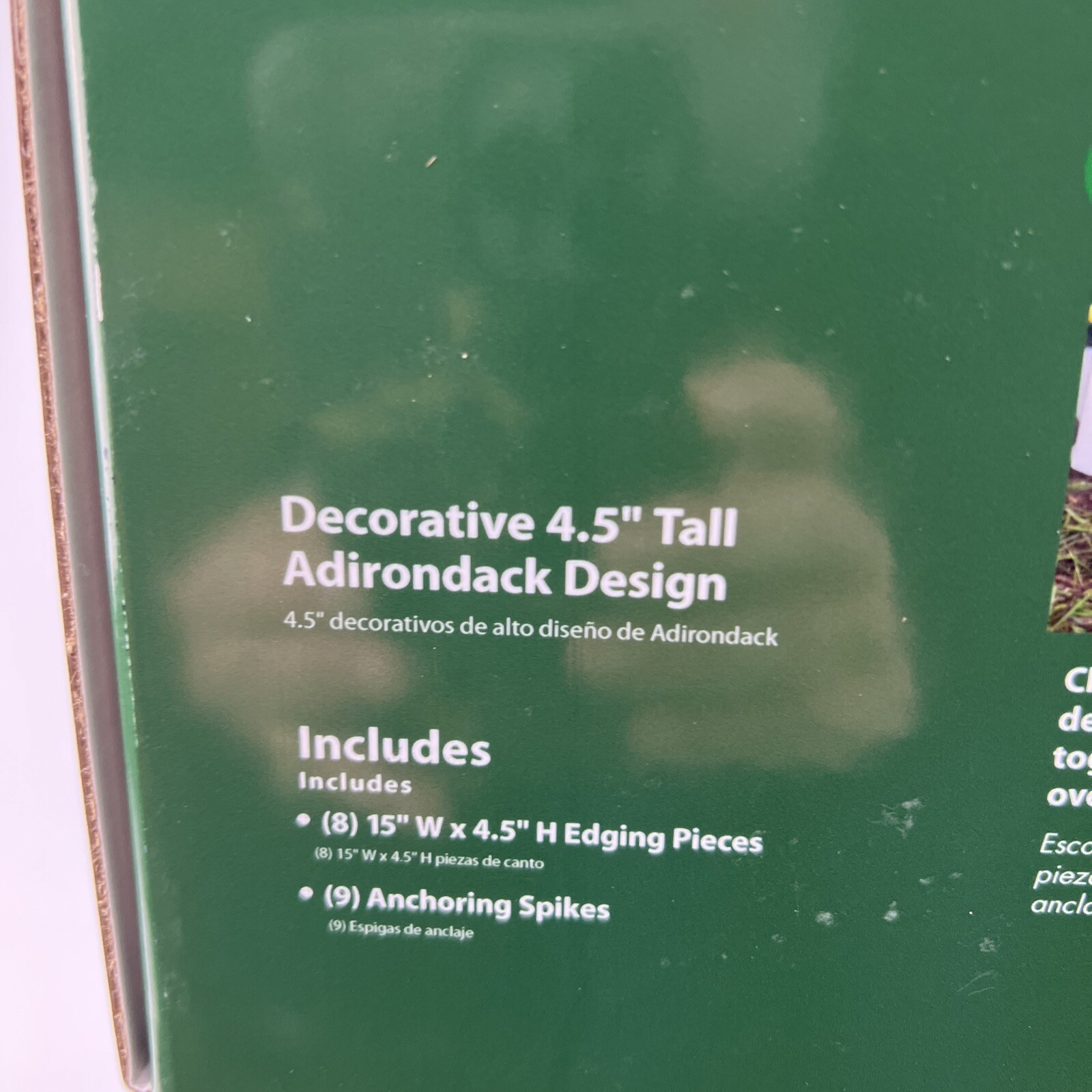 Landscape Edging Kit 4.5" X 10ft Decorative Picket Fence Vigoro White Lot of 2