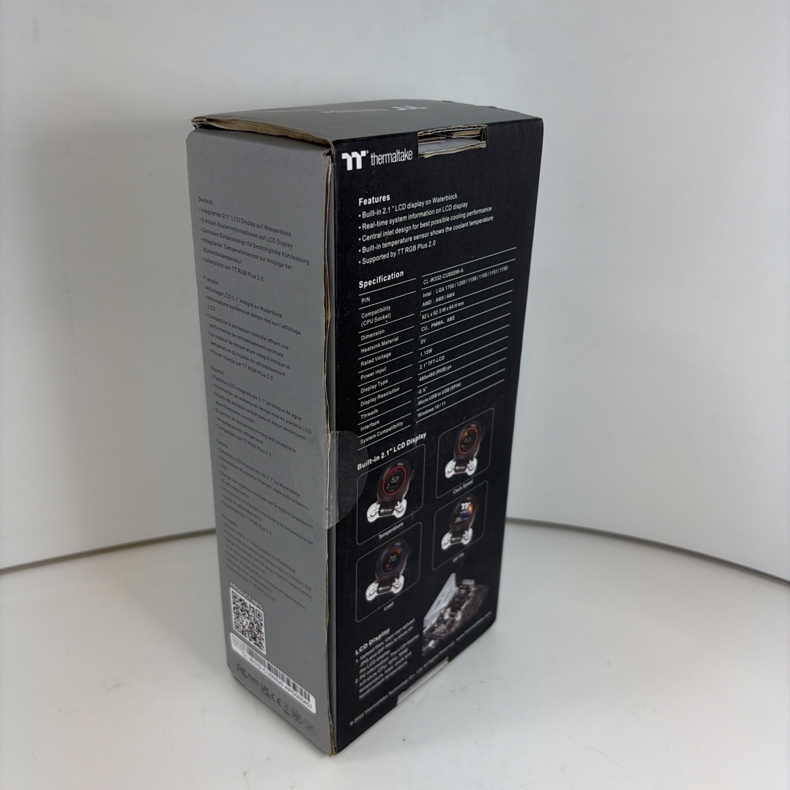 New, Sealed - Thermaltake Pacific MX2 Ultra 2.1 inch LCD Display Water Block