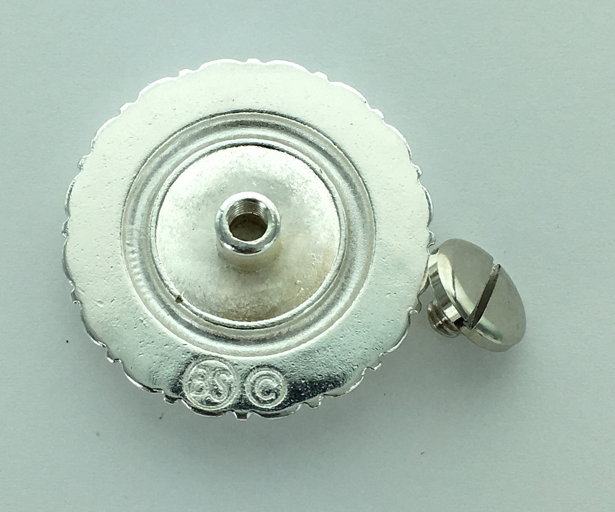 WESTERN SADDLE HEADSTALL HORSE TACK BRIGHT SILVER ROPE EDGE CONCHO screw back