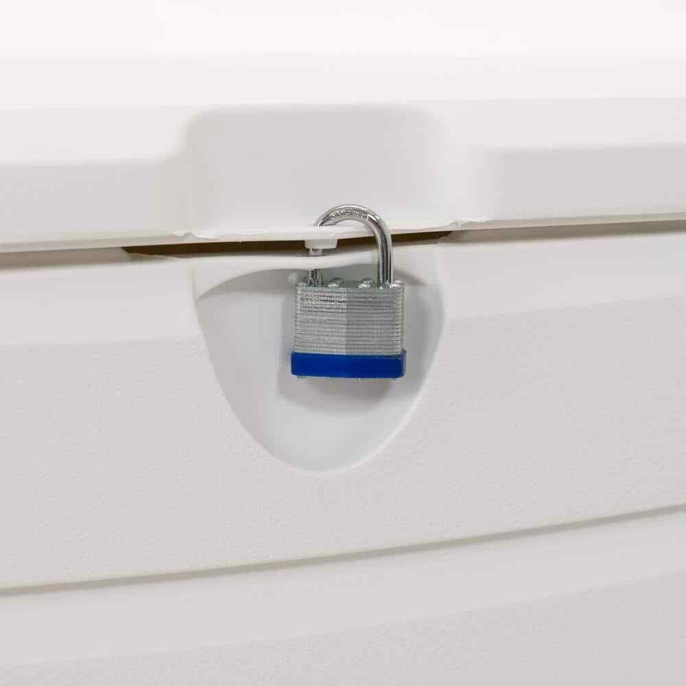 Resin Marine Dock Box Weather-Resistant with Handles and Lid Durable 130 Gal.