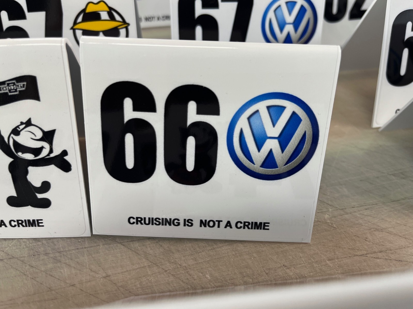 custom Carls Jr Table table Number any number chevy ,vw,jdm, c10 showcar