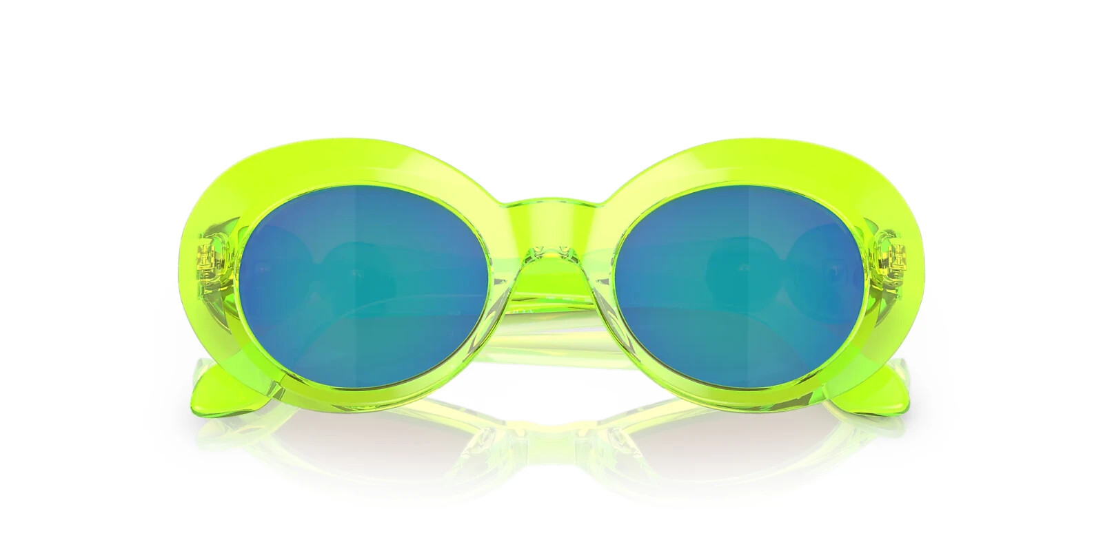 VERSACE VK4428U 537125 TRANSPARENT GREEN GIRLS KIDS SUNGLASSES 45MM AUTHENTIC