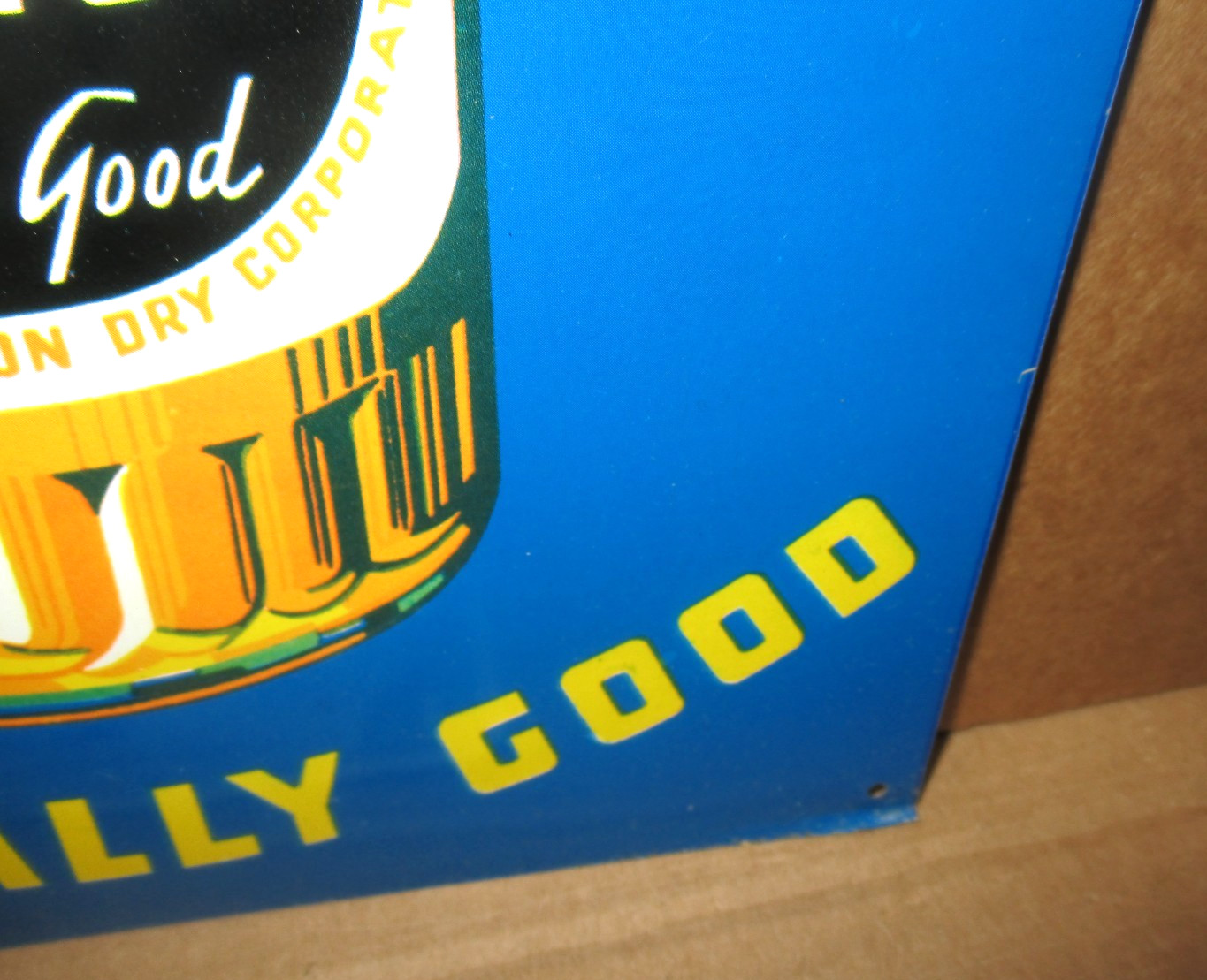 ENJOY MISSION ORANGE Country Store Gas Station CALIFORNIA SIGN -Big Swirl Bottle