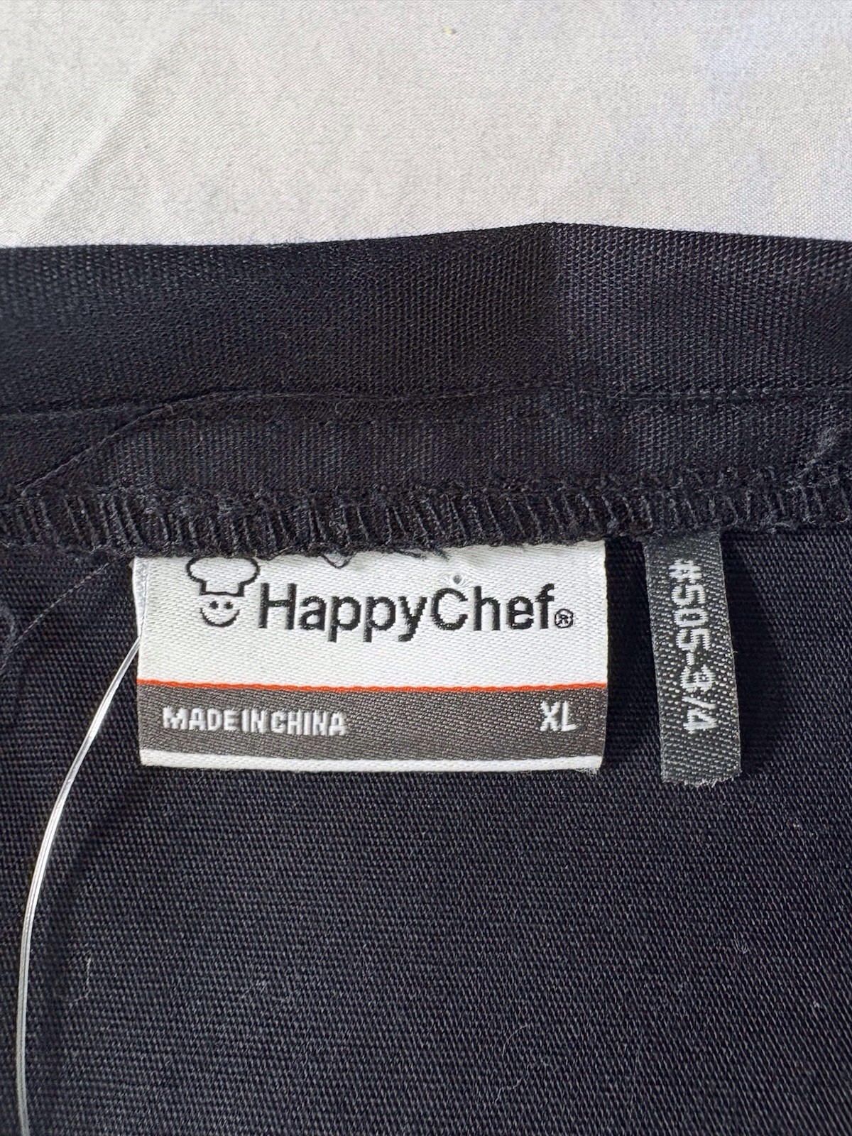 HAPPY CHEF 3/4 Long Sleeve Double Breasted Chefs Jacket XL Black New With Tags