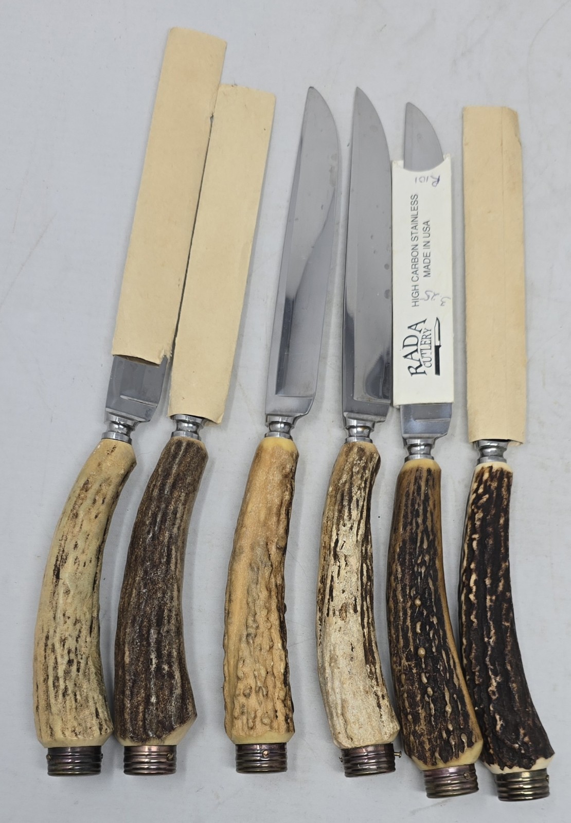 VTG Anton Wingen Jr Solingen Germany Rostfrei Wildlife Engraved 6 Pc Knife Set