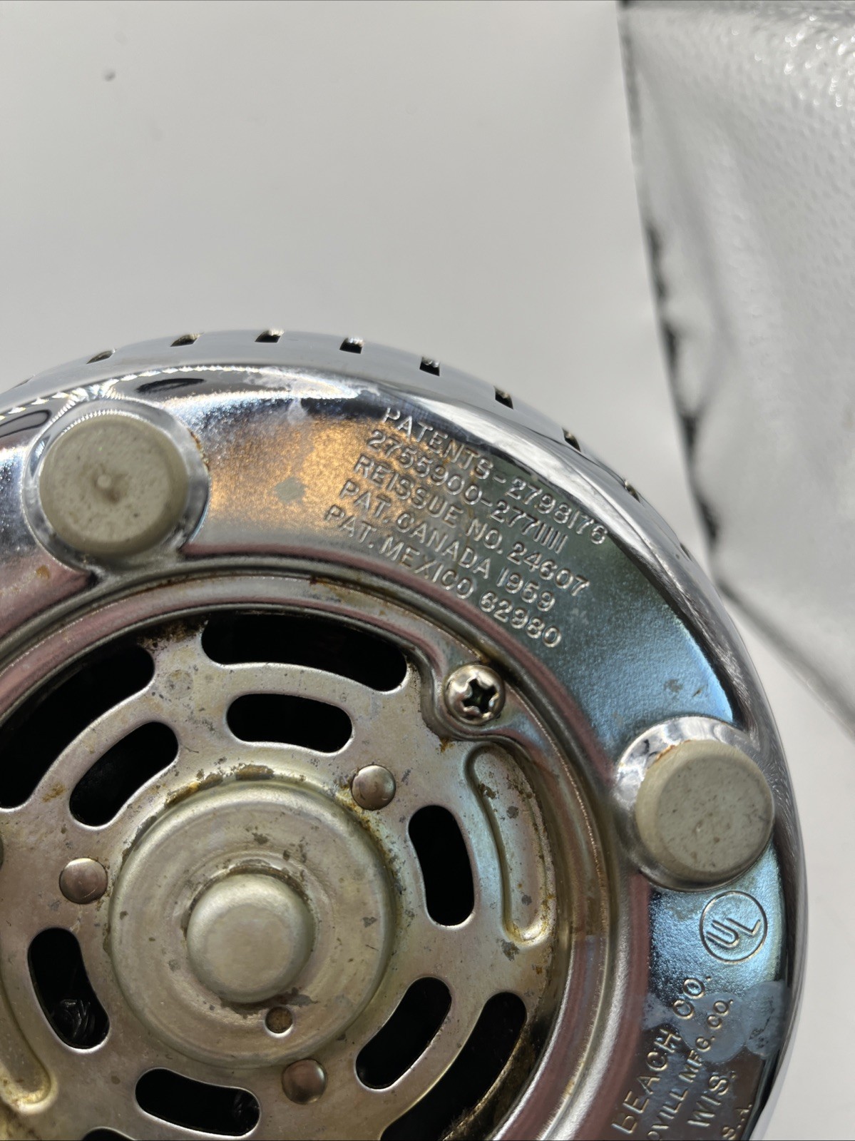 Vintage Hamilton Beach Model 215 Chrome 2 Speed Blender &Milk Shake MADE IN USA