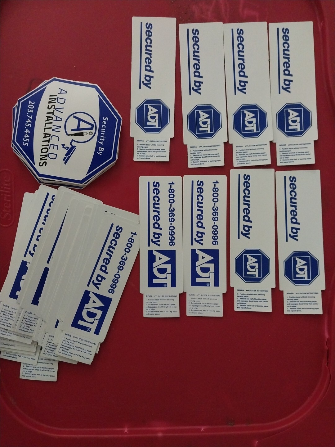 BRINKS HOME SECURITY ALARM WINDOW STICKER DECAL SIGNS Set Of 4 Free Shipping