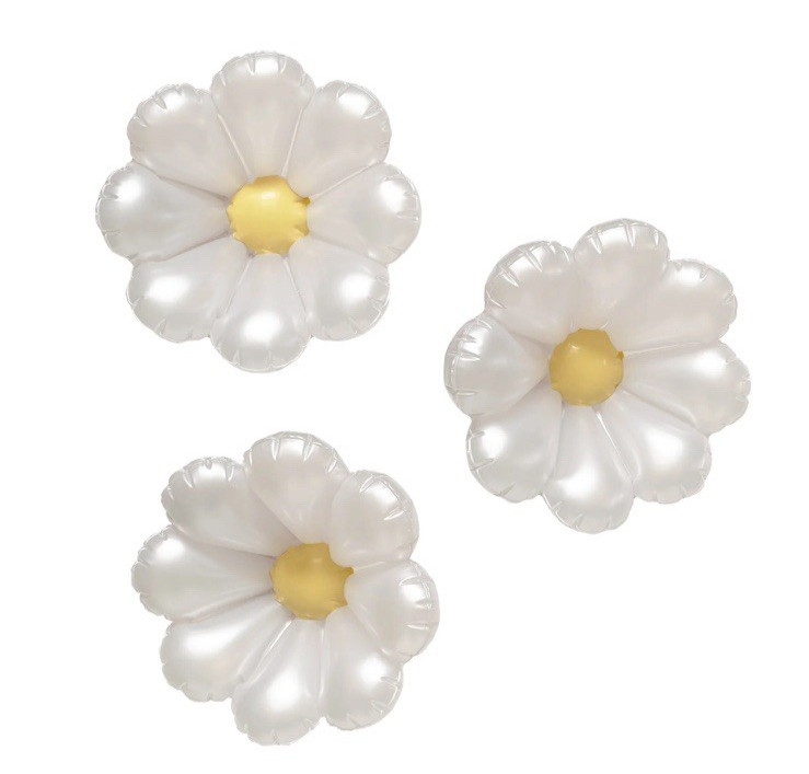 Minnidip BALLOON GARLAND Flowers In Pearl (PEARLESCENT) 3 PACK Sealed New