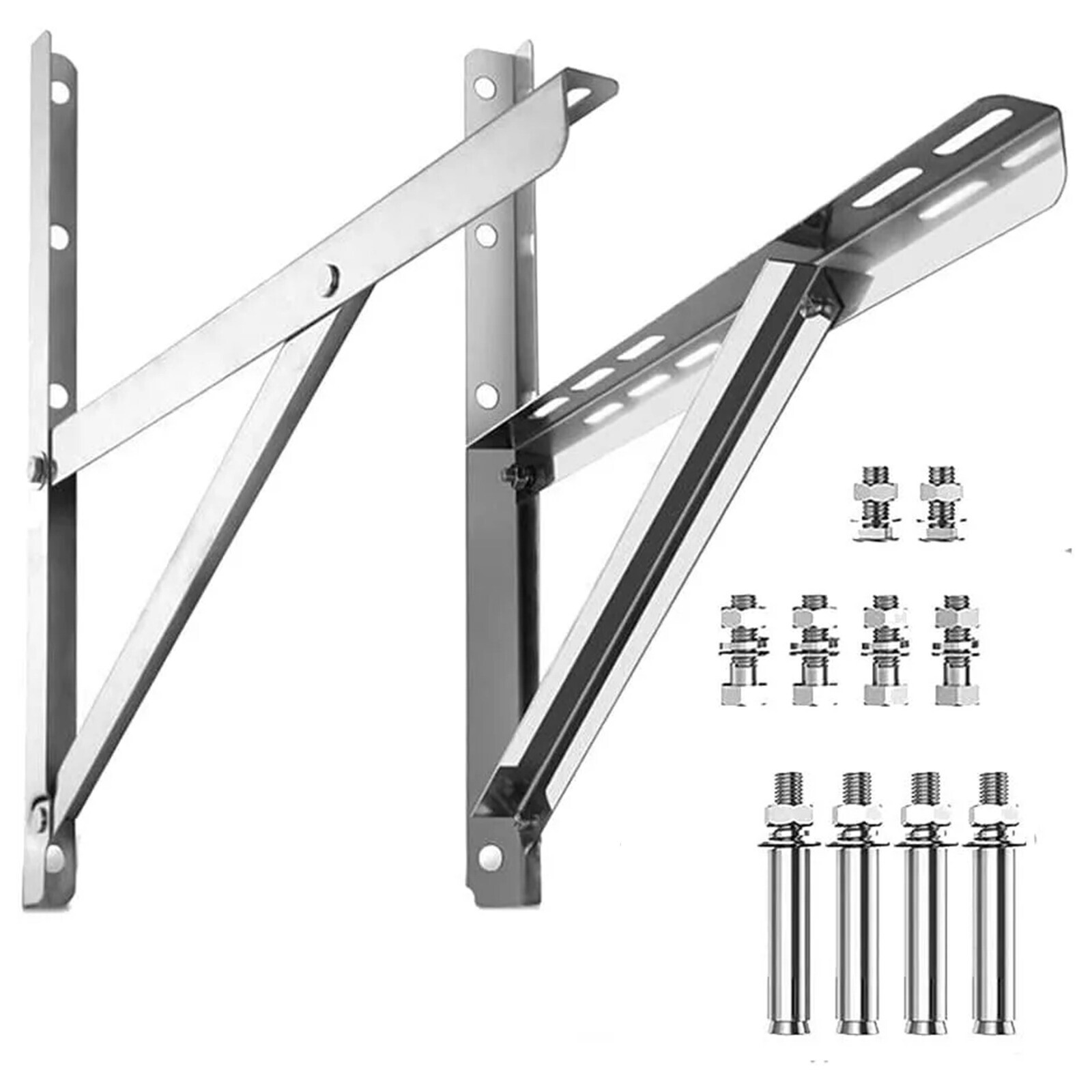 2x Wall Mounting Bracket for Mini Split Air Conditioner Outdoor Stainless Steel