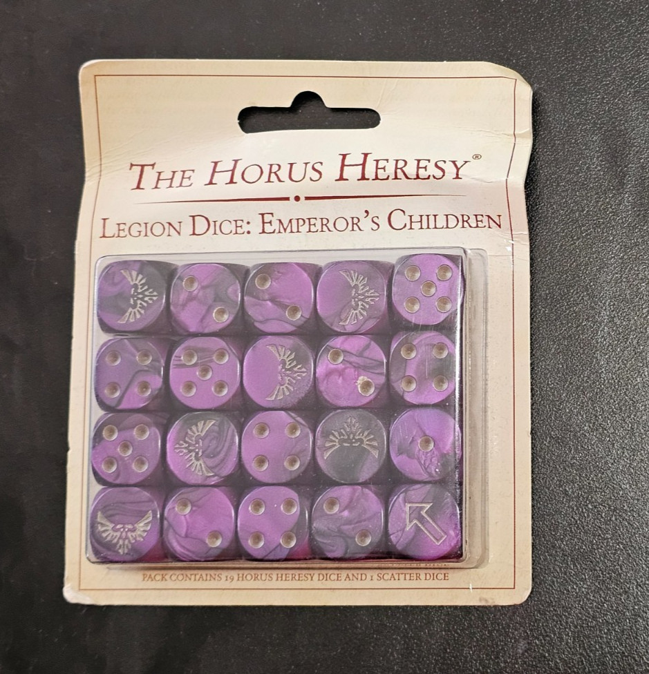 OOP Emperor's Children Legion Dice - Warhammer 30K Horus Heresy Age of Darkness