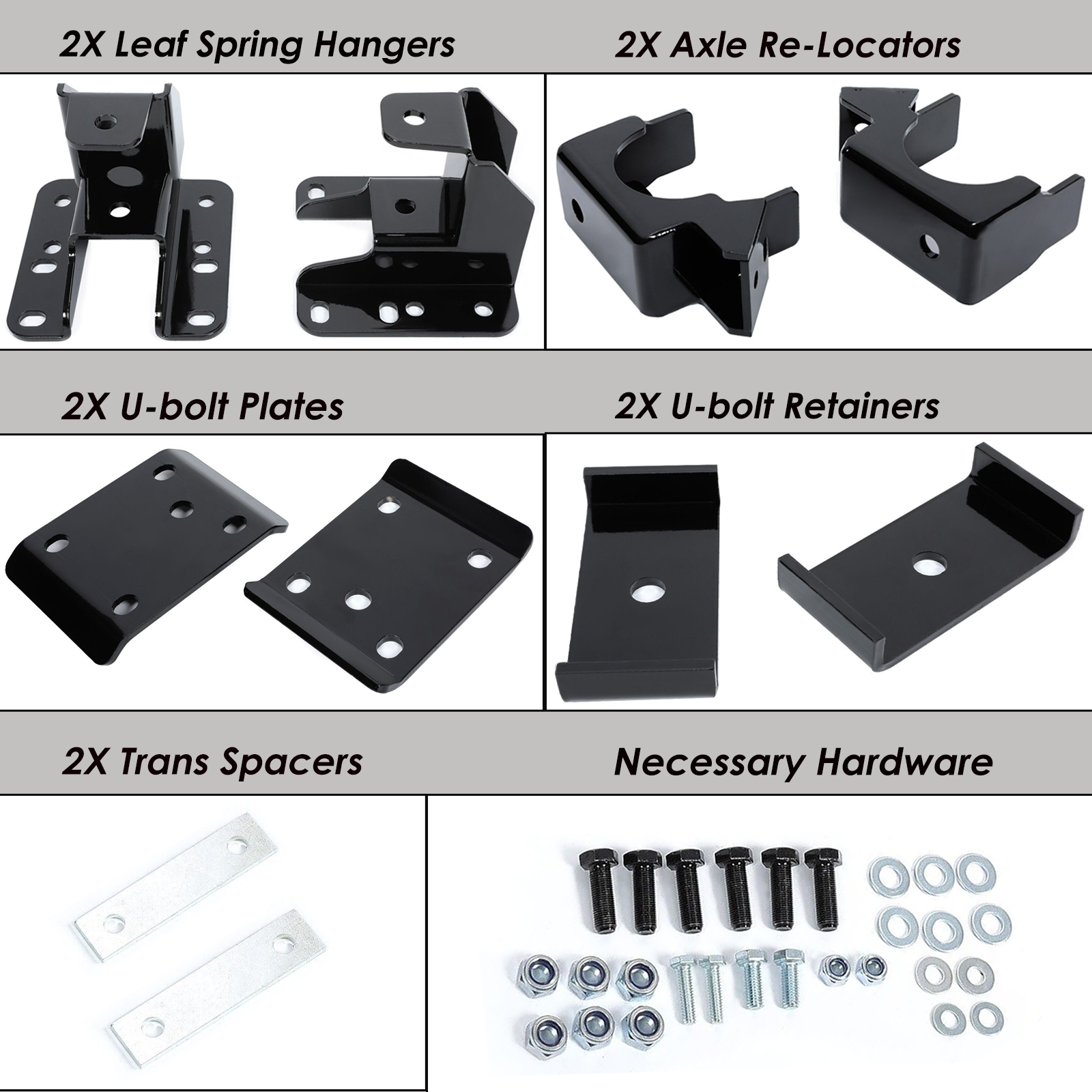 NEW FOR 2007-2020 CHEVY SILVERADO 1500 GMC 5-6" REAR DROP LOWERING AXLE FLIP KIT