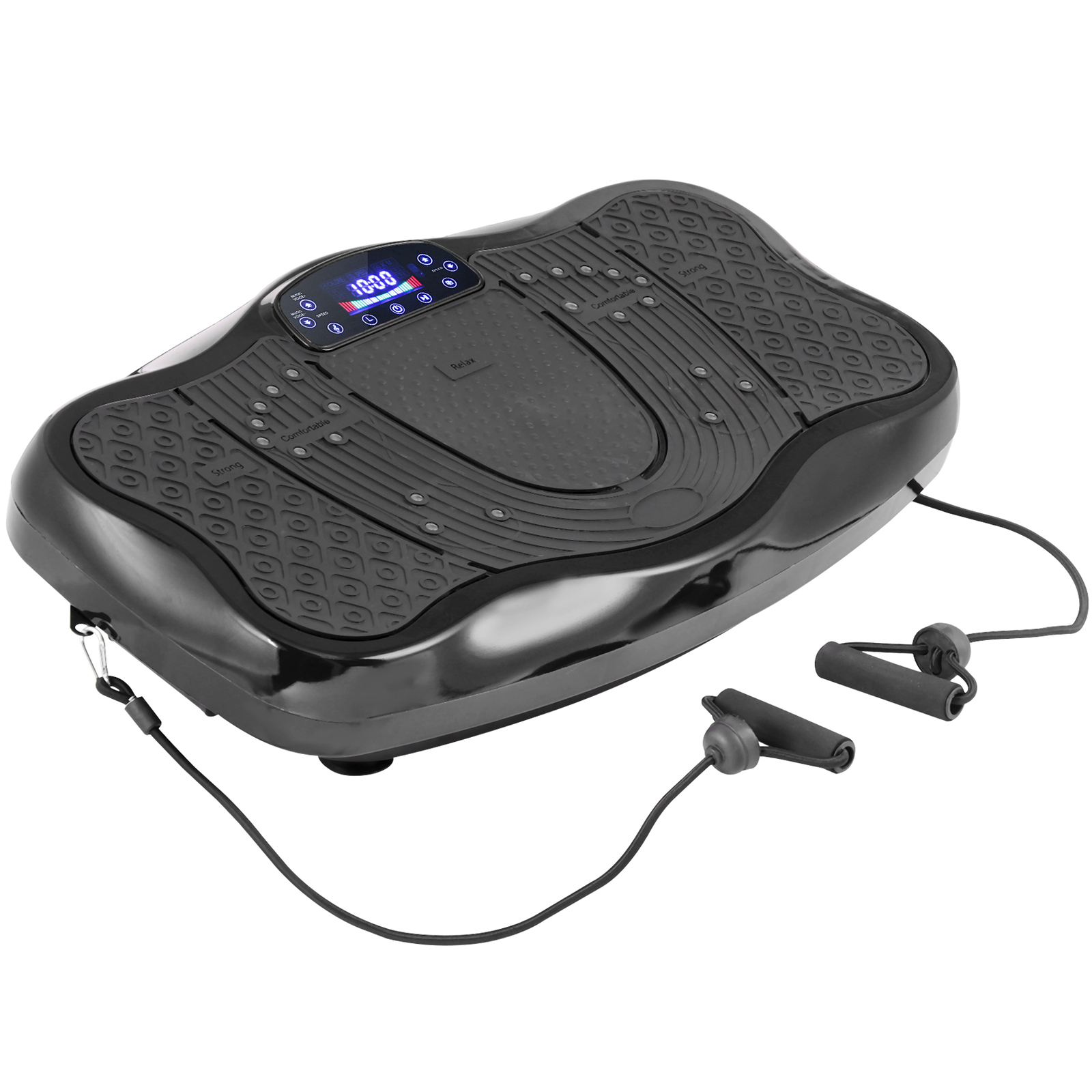 Vibration Platform Lymphatic Drainage Machine for Weight Loss Workout Black