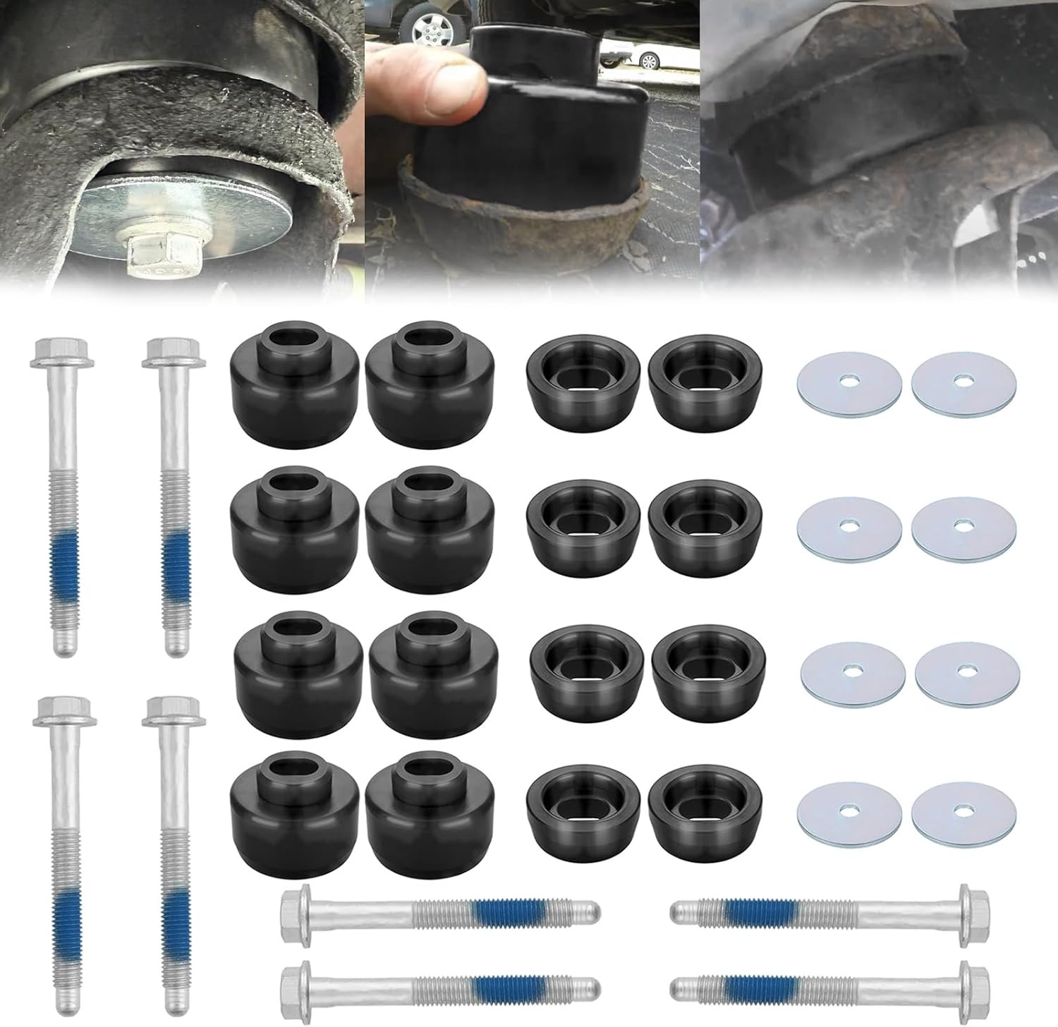 7-141 Body Cab Mount Bushing Kit For 99-14 Chevy Silverado GMC Sierra 1500/2500