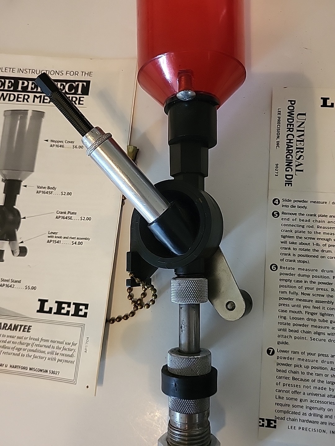 Lee Perfect Powder Measure 90058 & Powder Charging Die 90273 Reloading