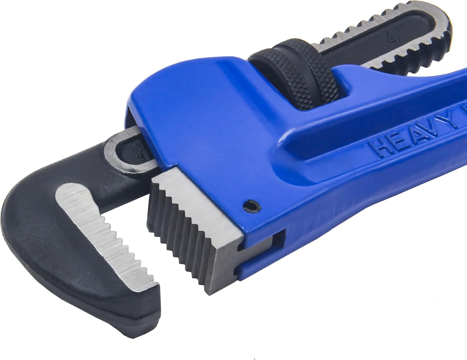 HFS(R) 4 Pack Heavy Duty Pipe Wrench Set, Adjustable 8" 10" 12" 14" Soft Grip