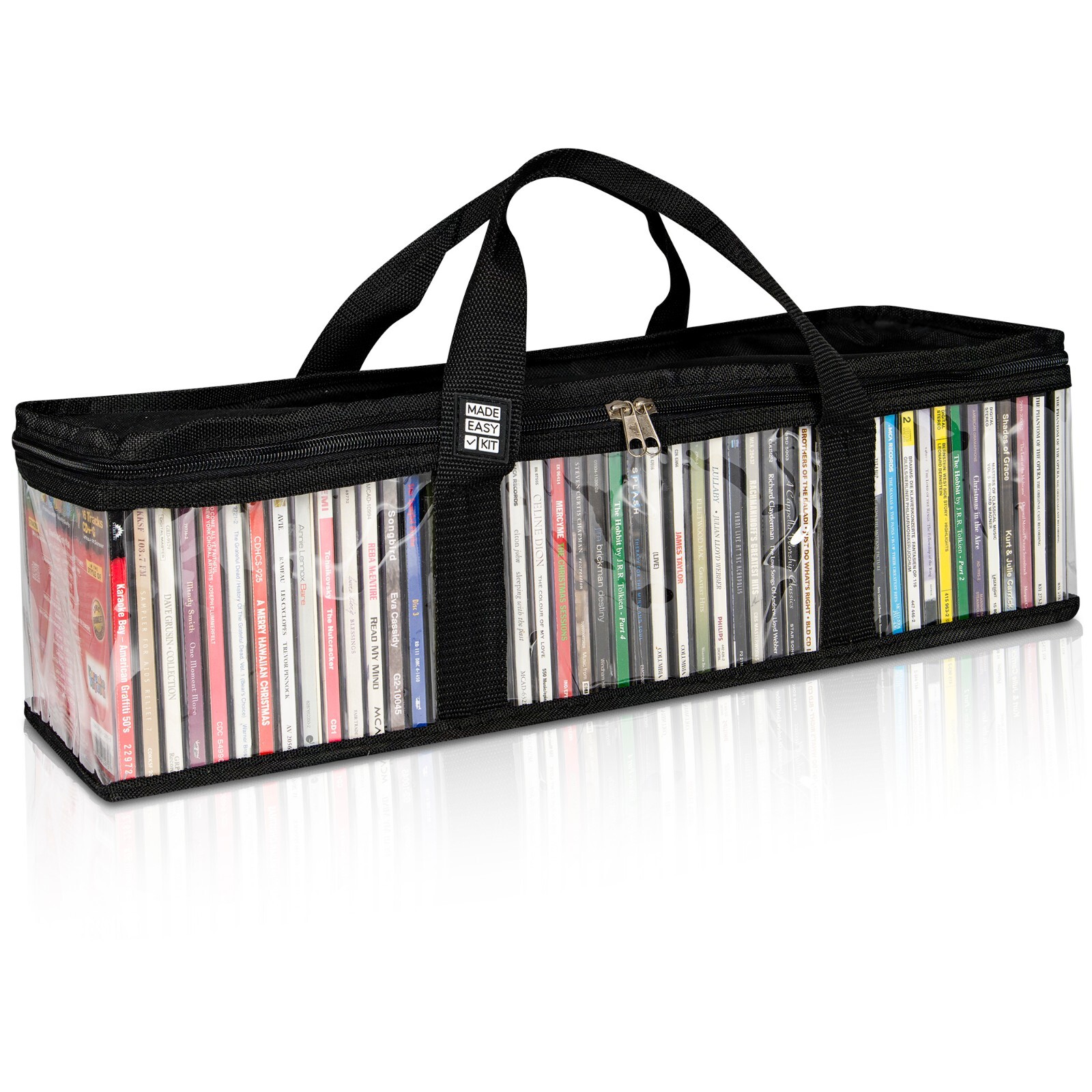 Made Easy Kit Media Storage Cases with Dividers for DVD CD