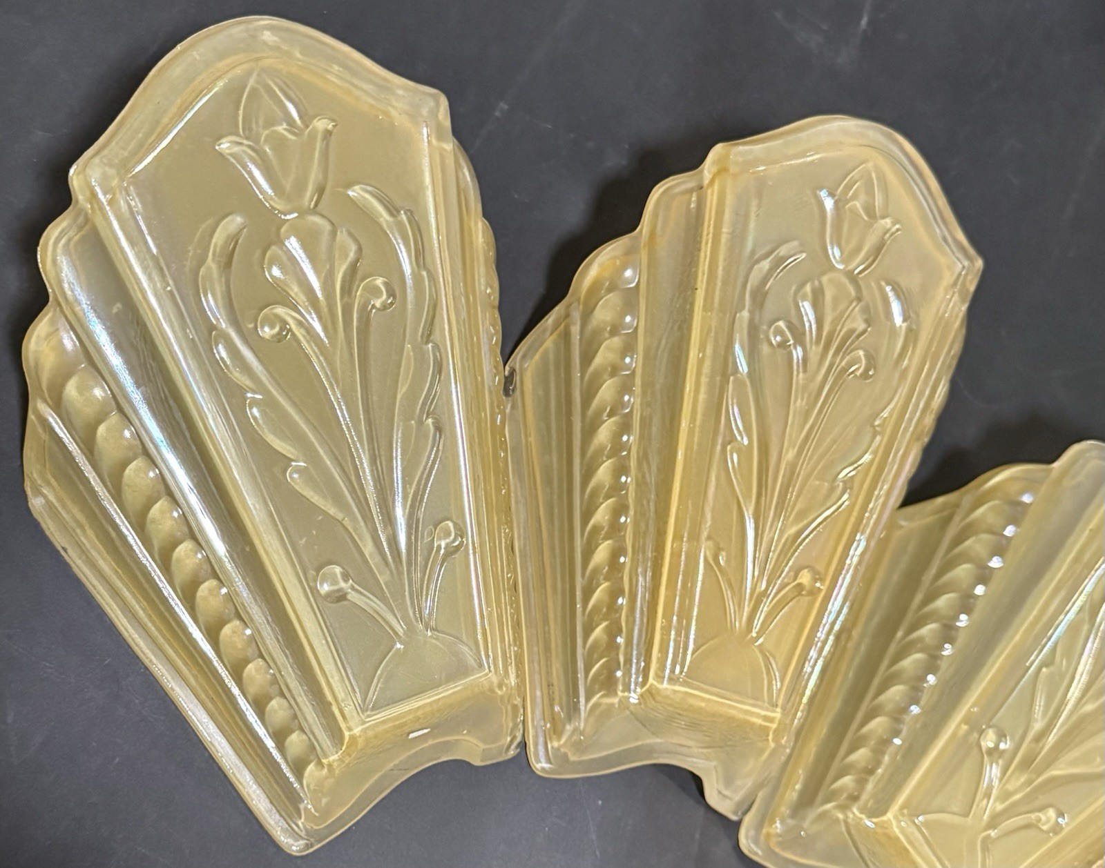 Art Deco Virden Berkely Slip Shades Total of 3 Available