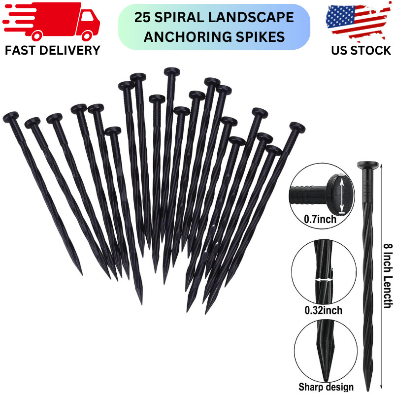 Landscape Edging Spikes 8 Inch Edging Stakes For Landscaping Flower Gardens Lawn